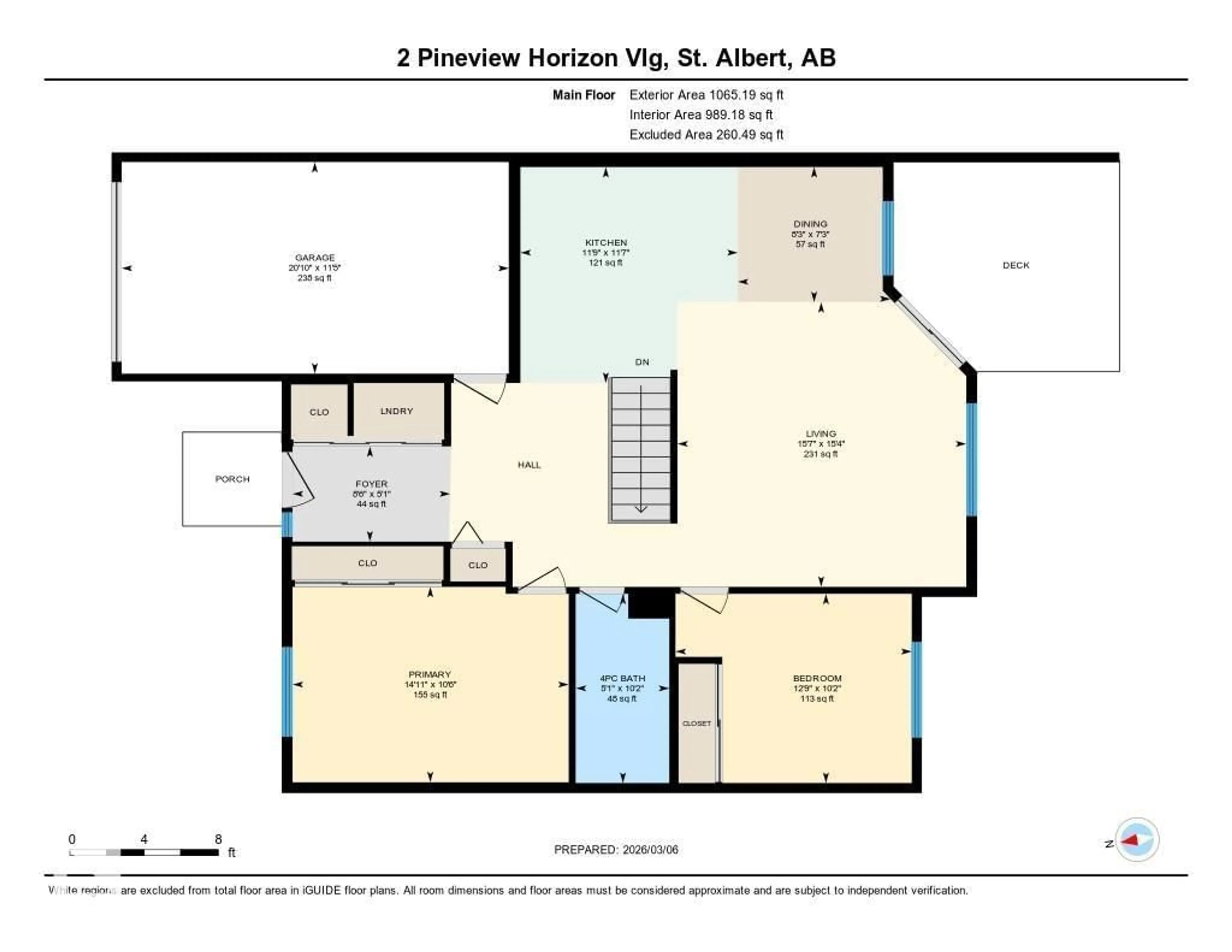 Floor plan for 2 PINEVIEW HORIZON, St. Albert Alberta T8N4R6