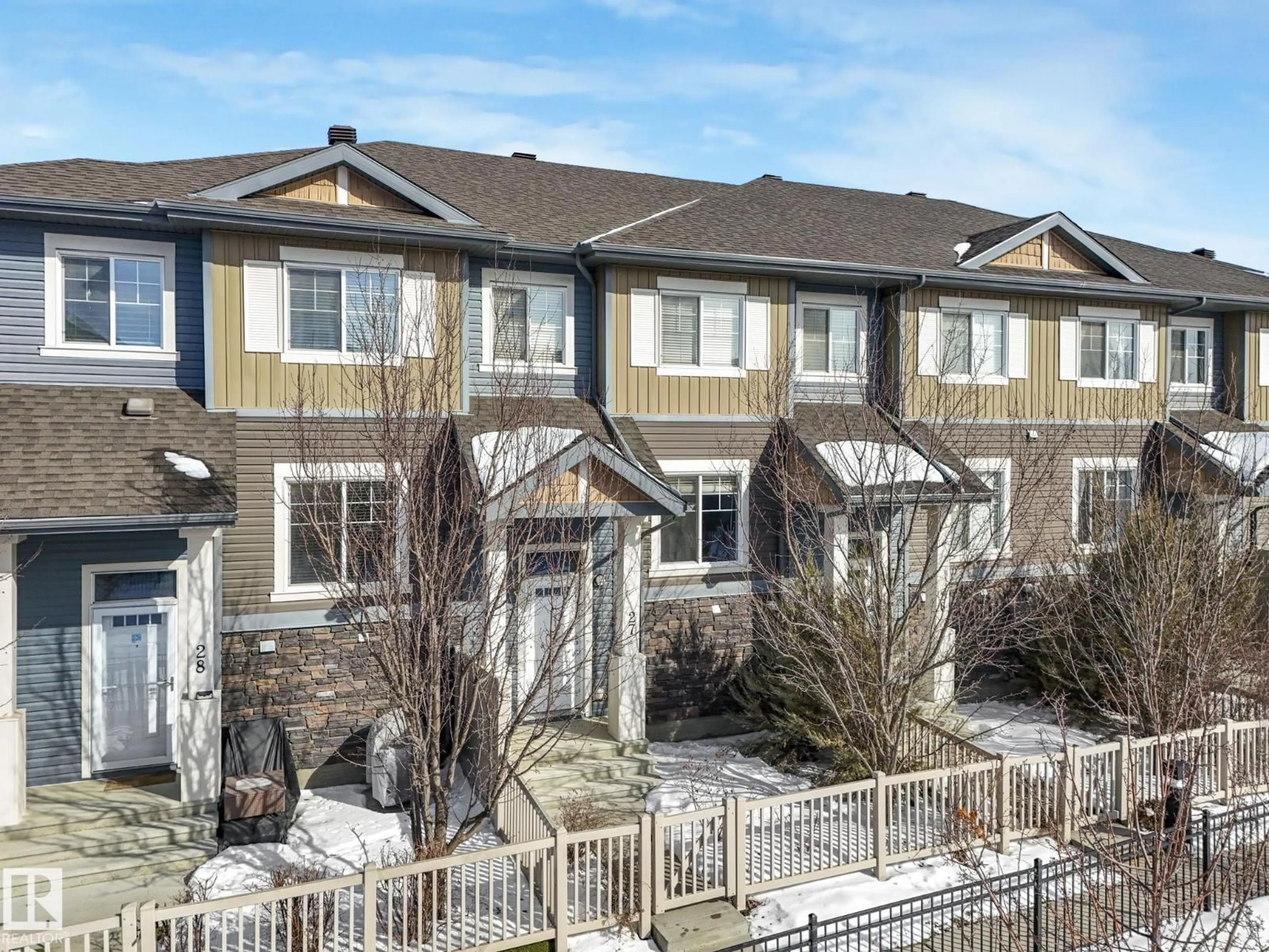 A pic from outside/outdoor area/front of a property/back of a property/a pic from drone, mountain view for 1030 - 27 CHAPPELLE BV, Edmonton Alberta T6K2K7