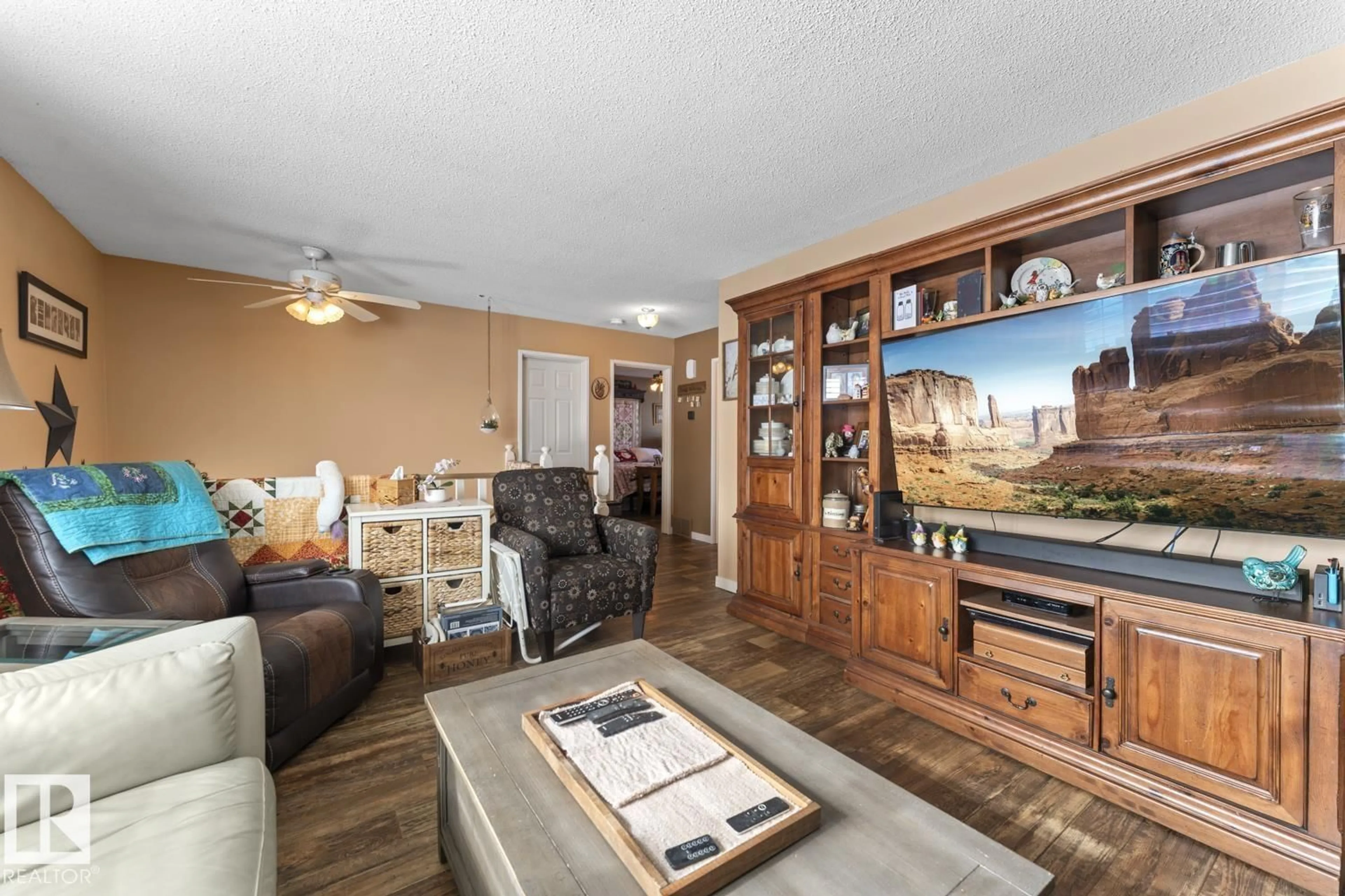 Living room with furniture, unknown for 4712 49 AV, Cold Lake Alberta T9M1Y3