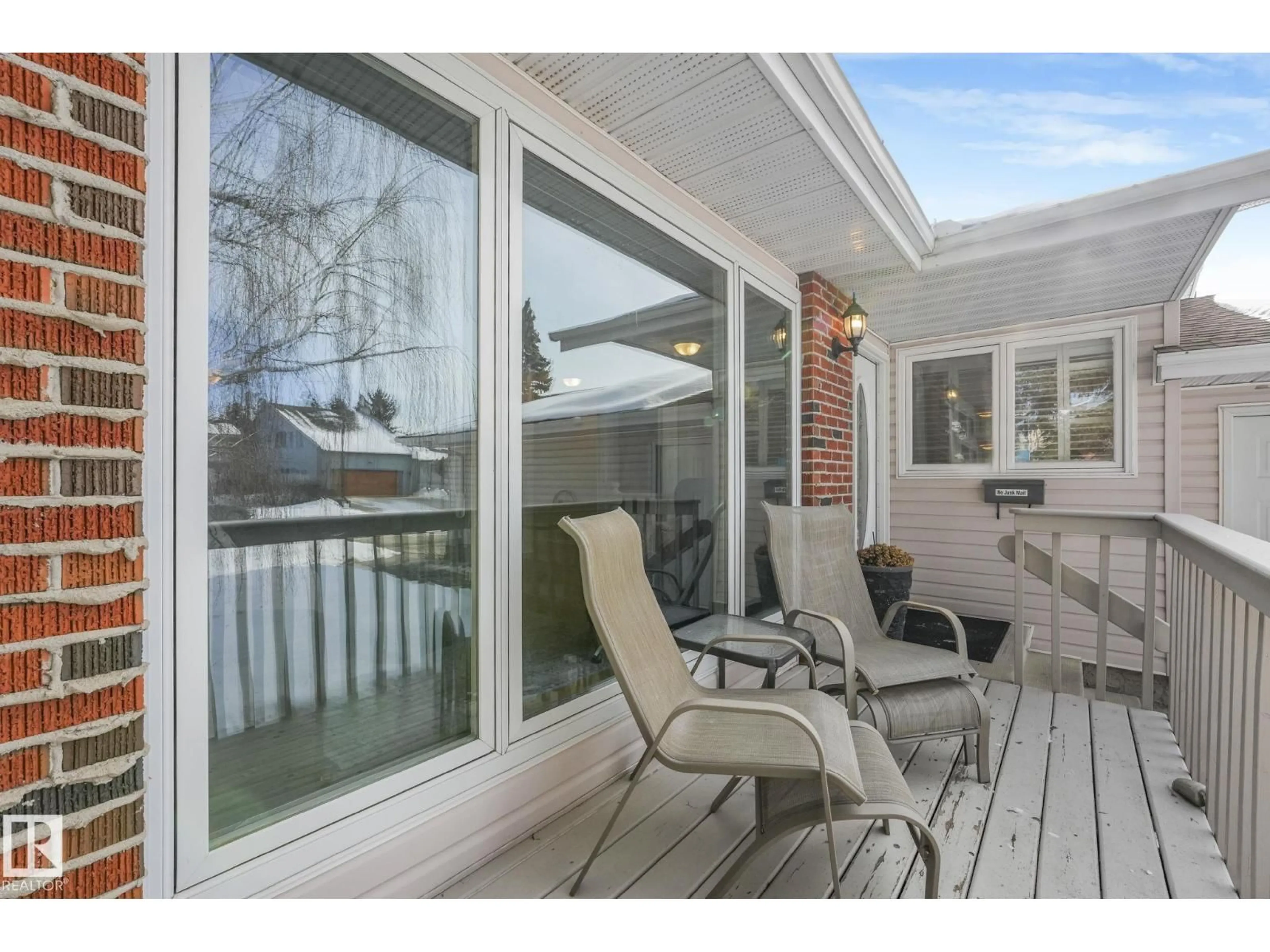 Patio, water/lake/river/ocean view for 587 WAHSTAO RD, Edmonton Alberta T5T2X9