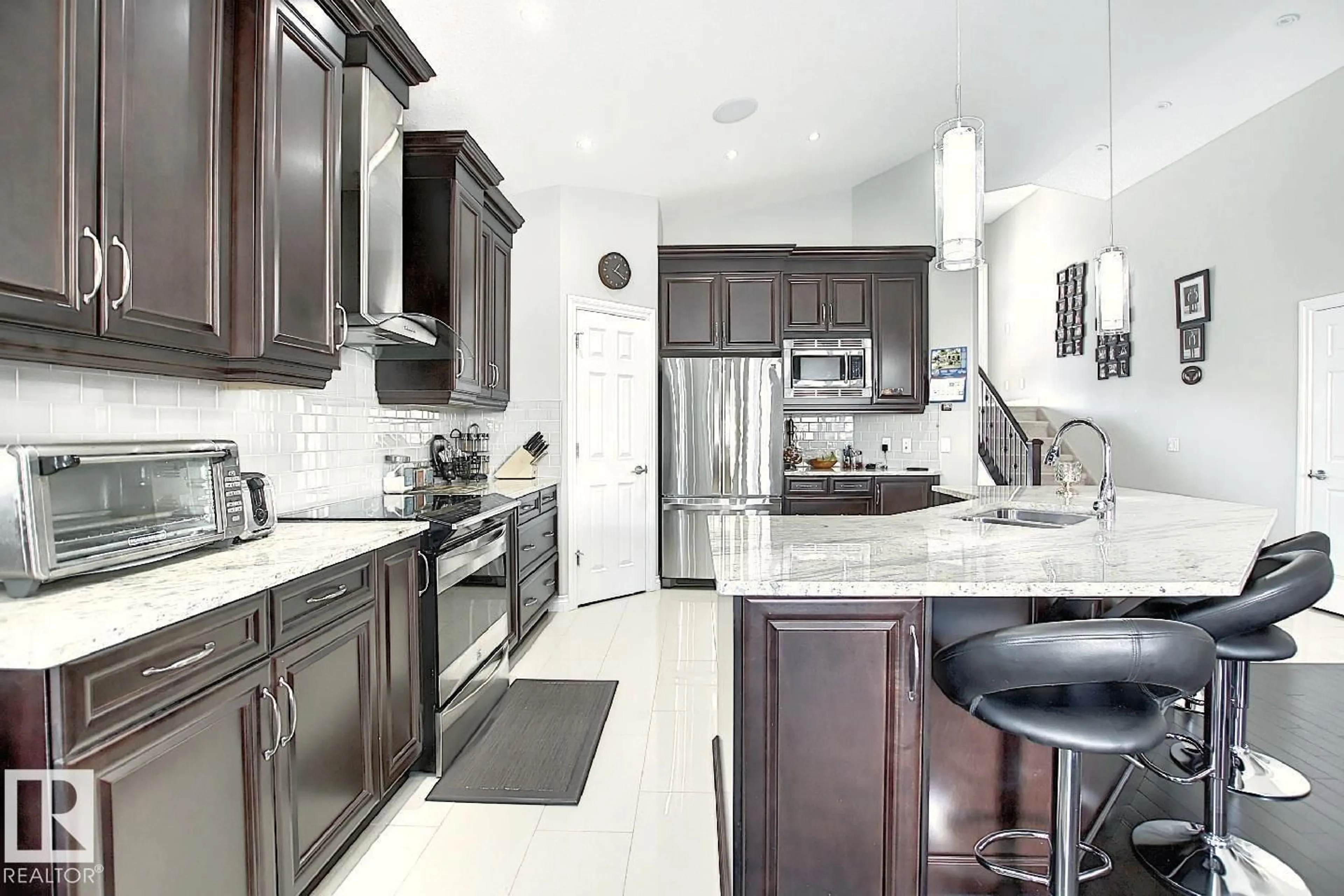Contemporary kitchen, ceramic/tile floor for 13020 164 AV, Edmonton Alberta T6V0E7