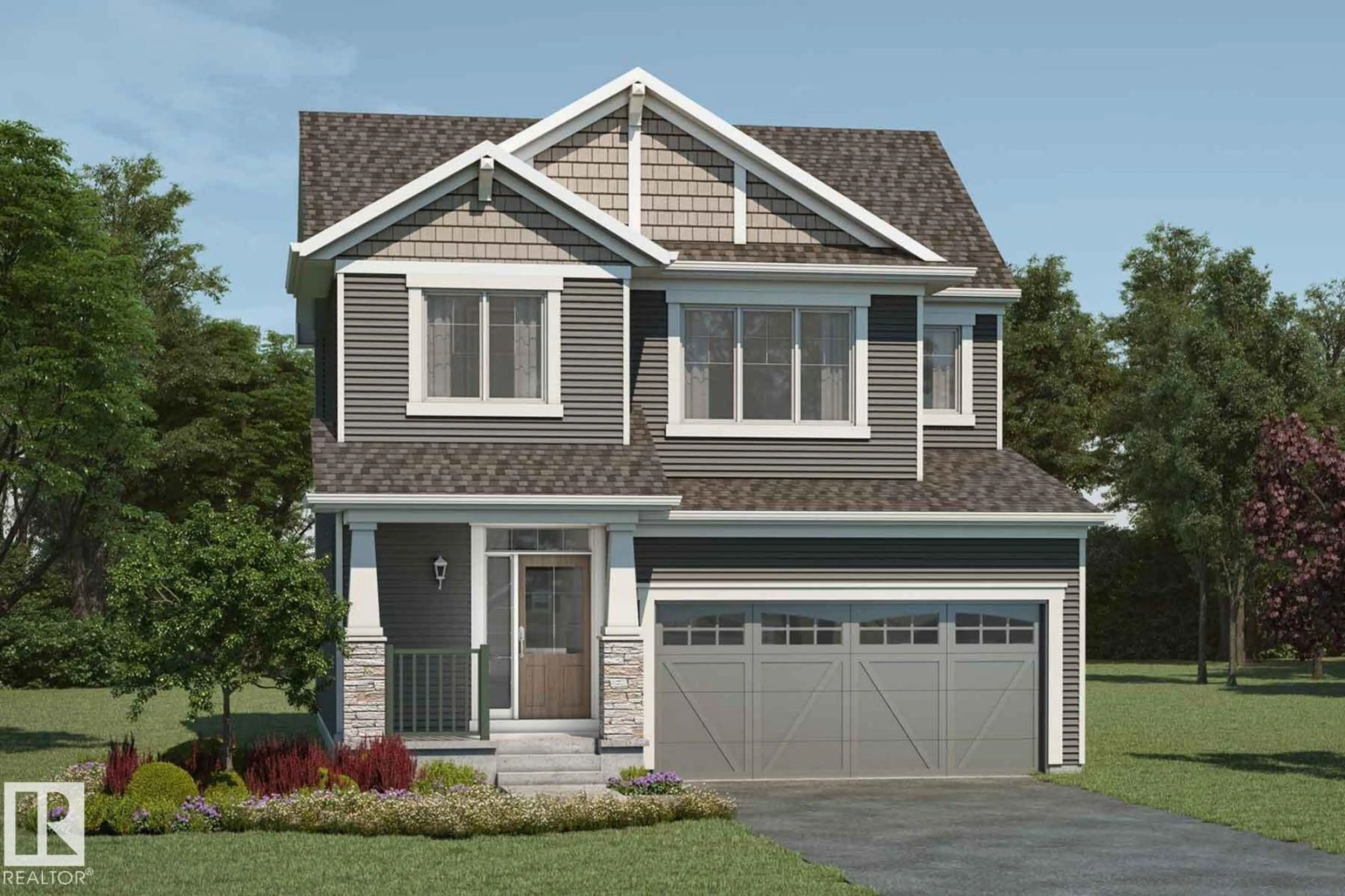 Home with vinyl exterior material, street for 1021 CORNERSTONE WY, Sherwood Park Alberta T8H3B4