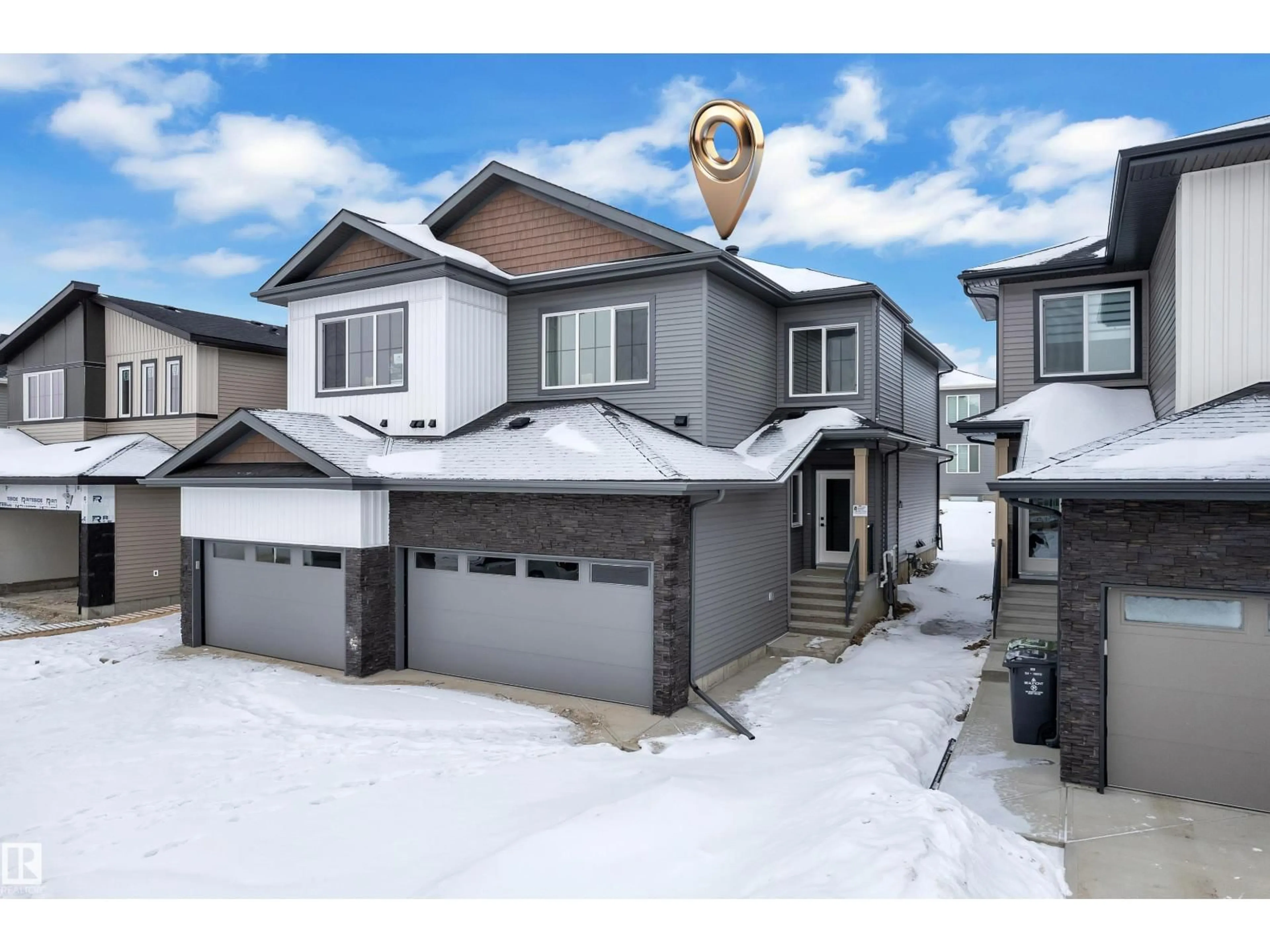 A pic from outside/outdoor area/front of a property/back of a property/a pic from drone, street for 3606 40 AV, Beaumont Alberta T4X3H2
