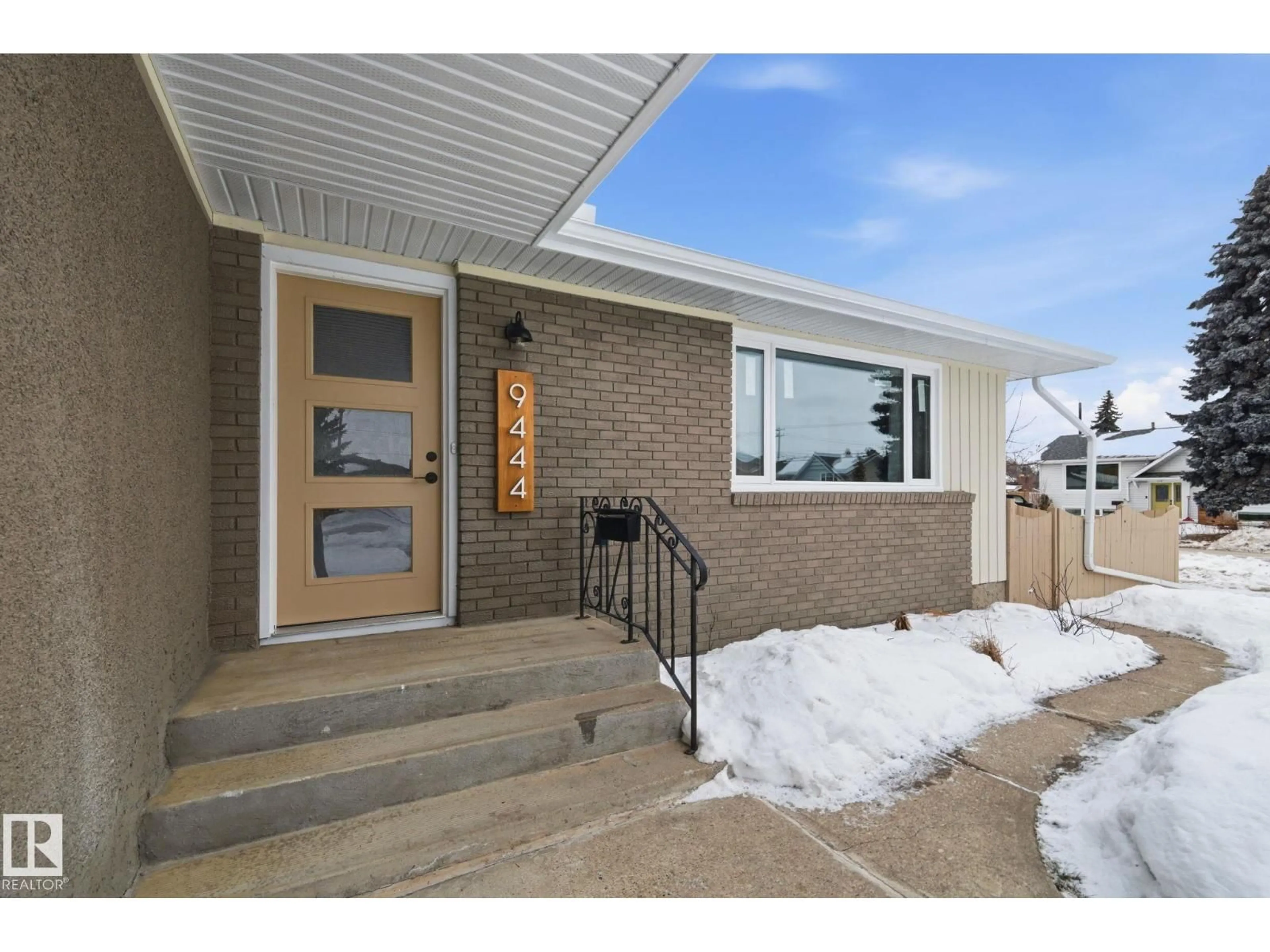Home with brick exterior material, street for 9444 74 ST, Edmonton Alberta T6B2B4
