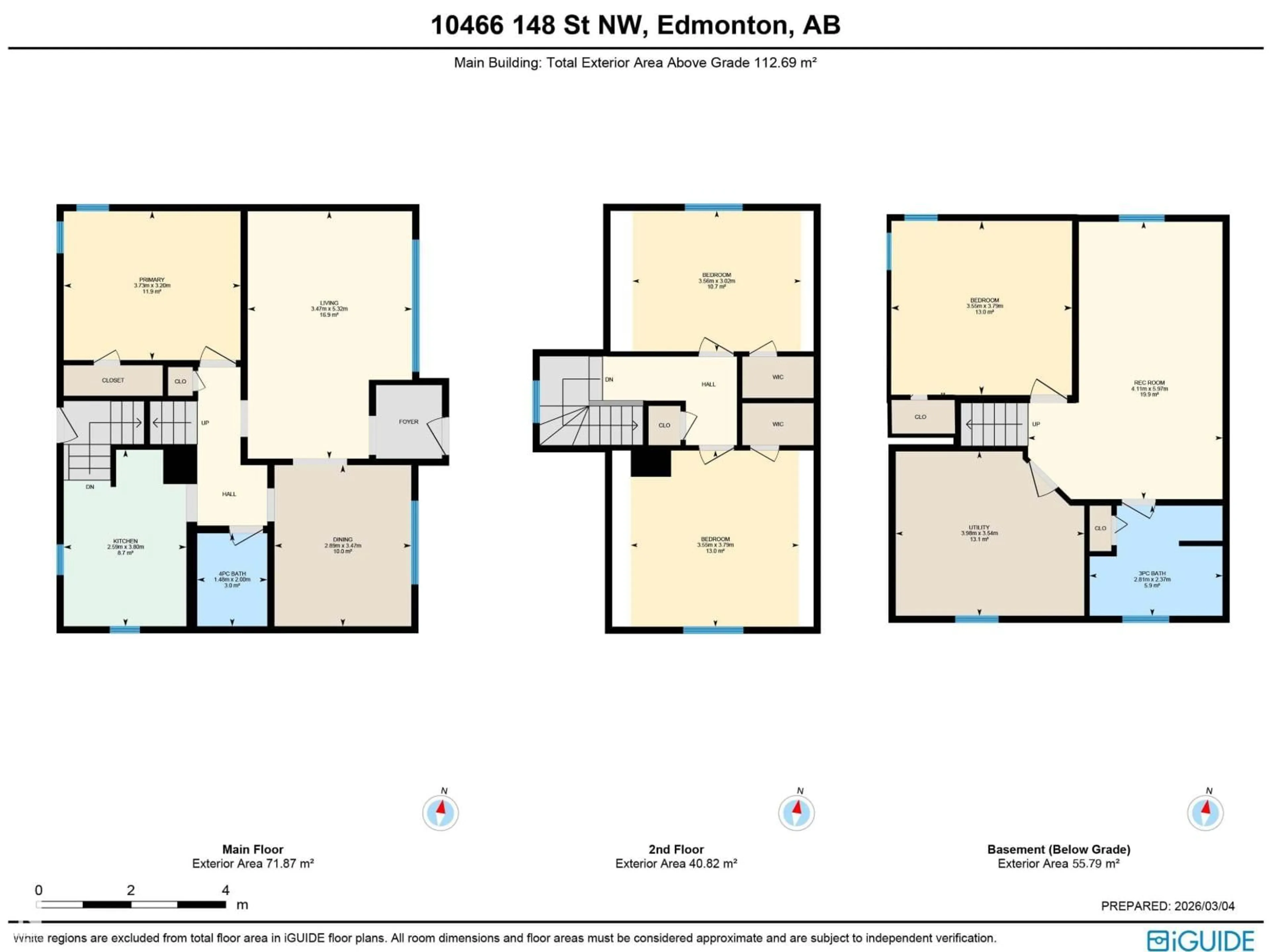 Floor plan for NW - 10466 148 ST, Edmonton Alberta T5N3G8