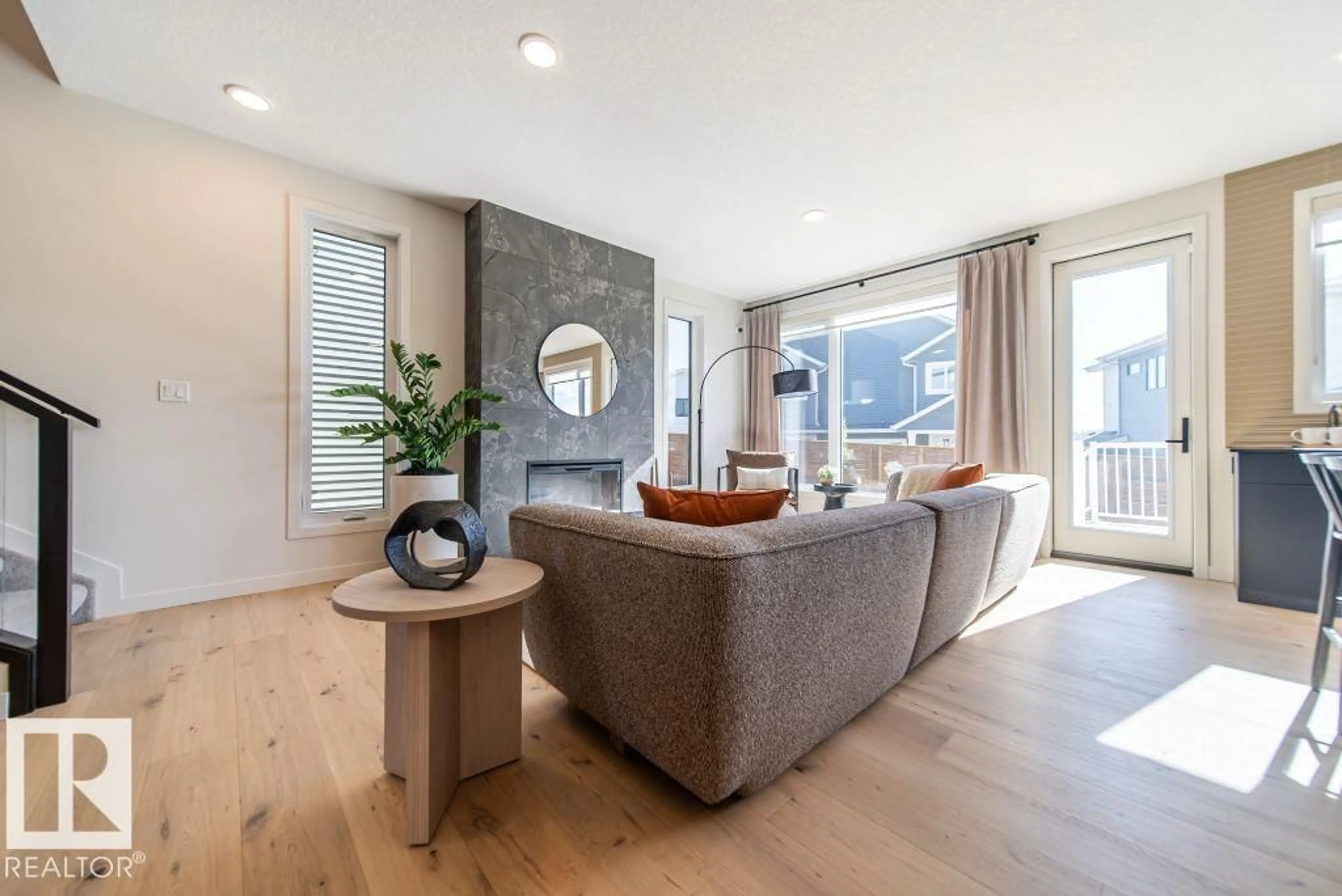 Living room with furniture, unknown for 52 RHEA CR, St. Albert Alberta T8N8C8