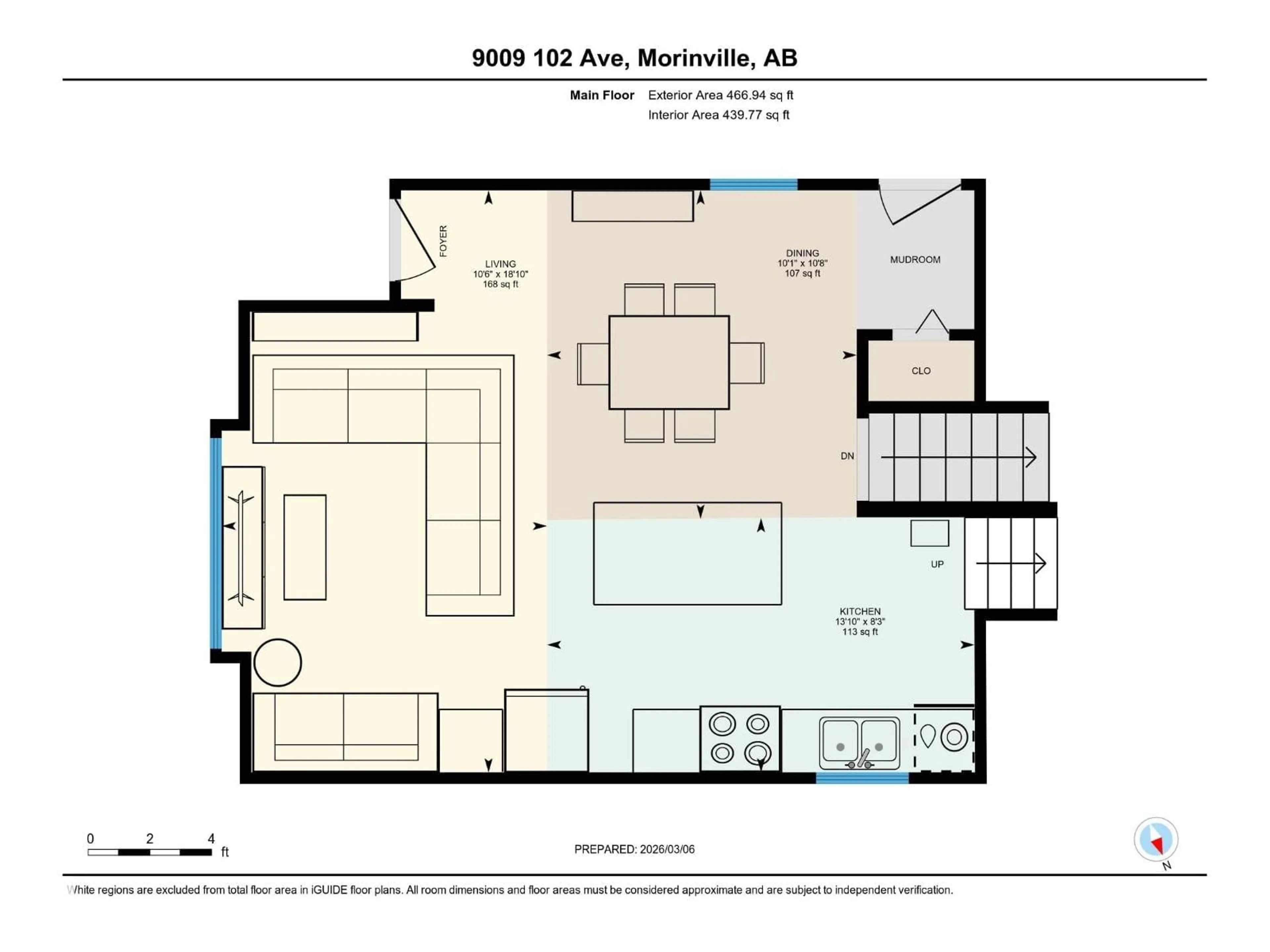 Floor plan for 9009 102 AV, Morinville Alberta T8R1B5