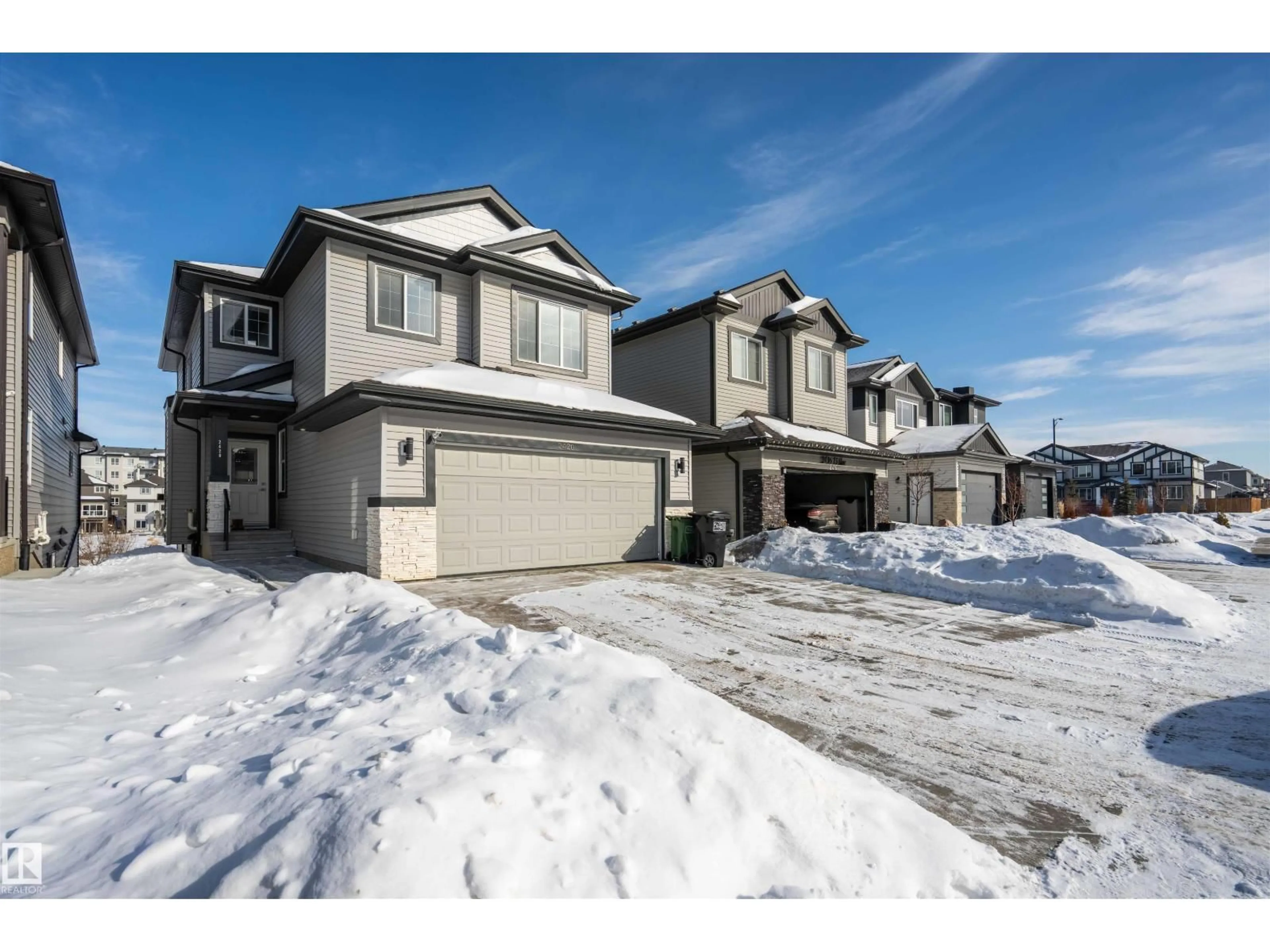 A pic from outside/outdoor area/front of a property/back of a property/a pic from drone, street for 2420 15 AV, Edmonton Alberta T6T2L3