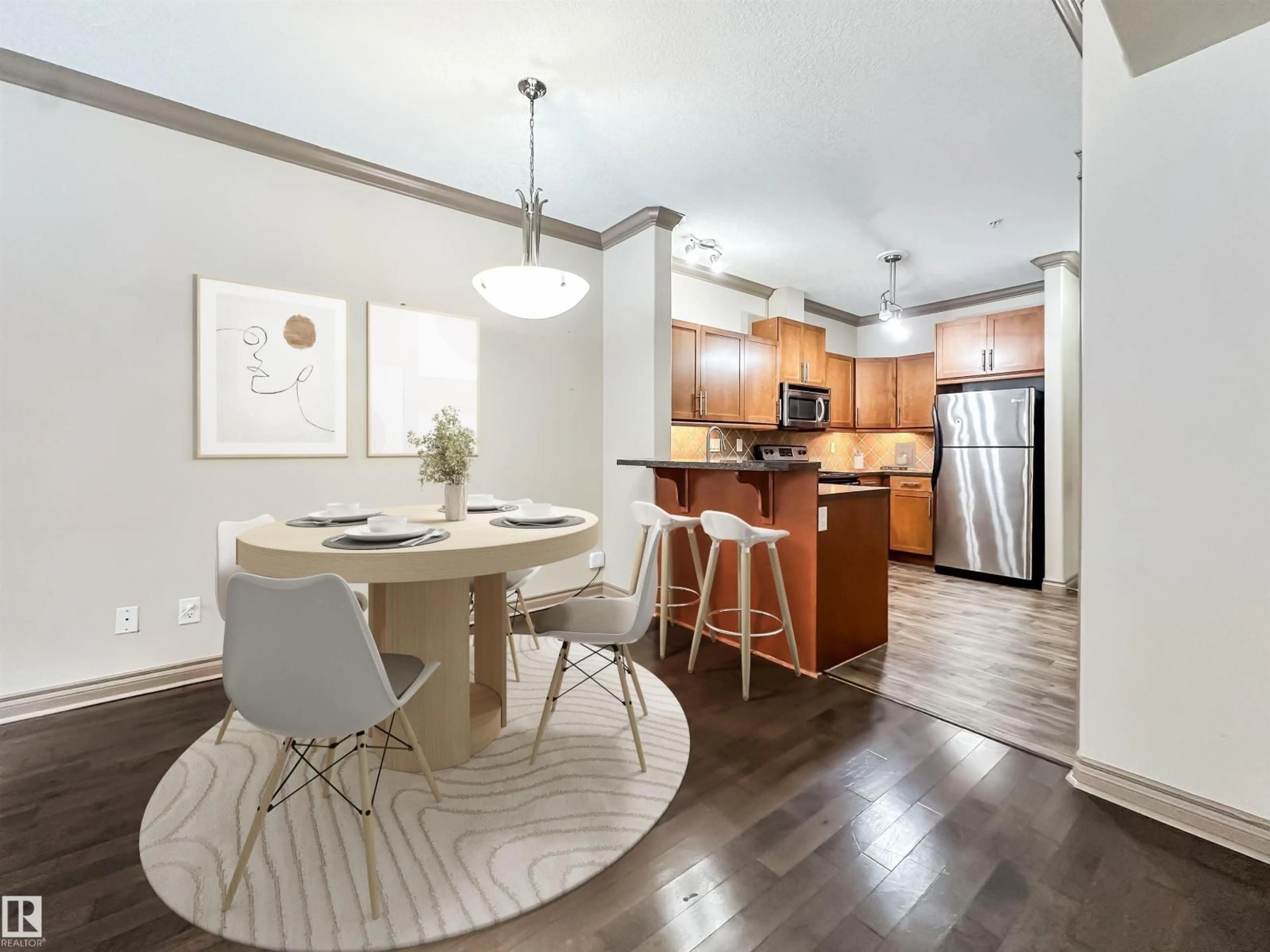 Open concept kitchen, unknown for 121 10121 80 AV, Edmonton Alberta T6E0B9