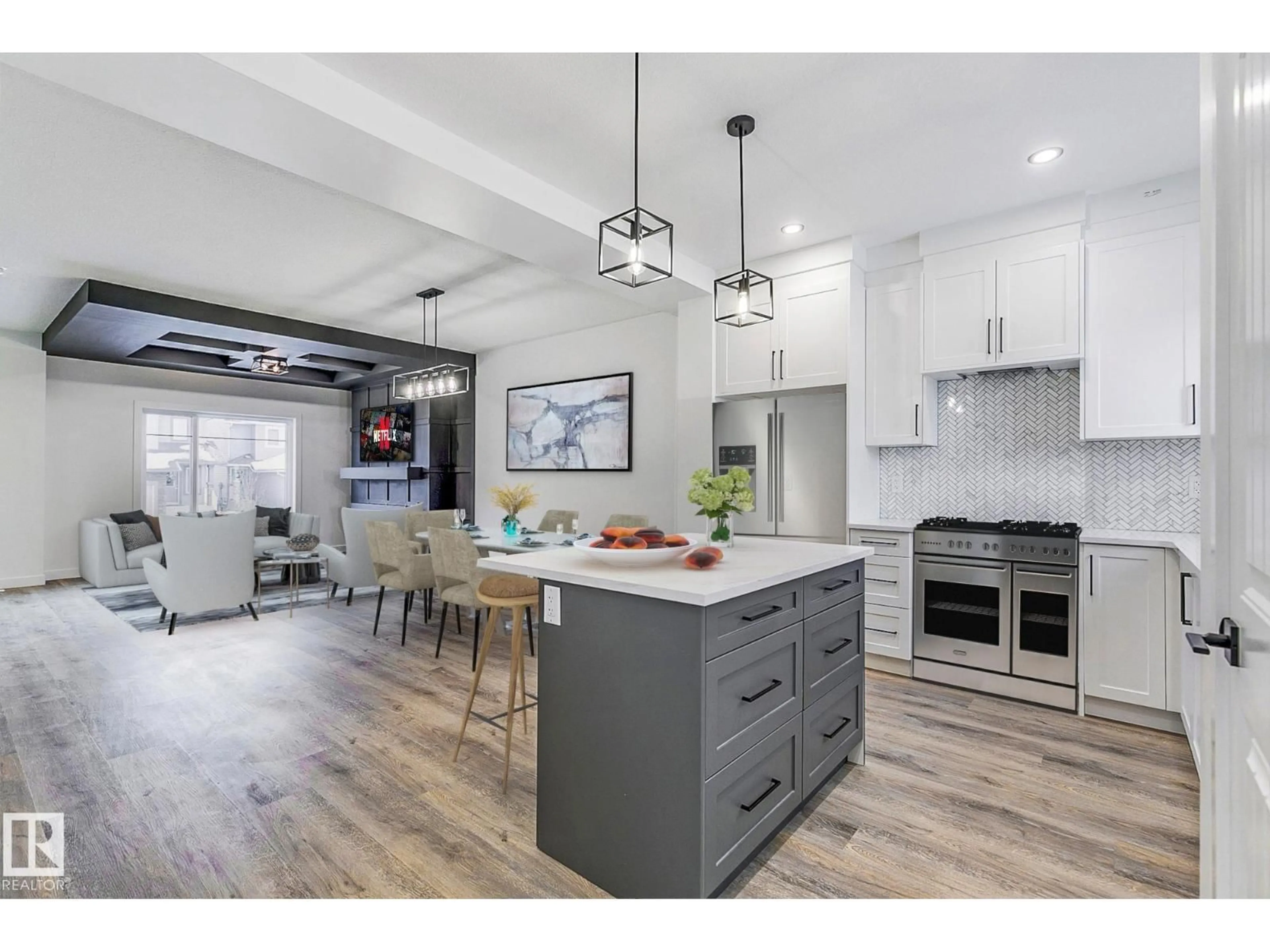 Open concept kitchen, unknown for 9825 107A AV, Morinville Alberta T8R2P2