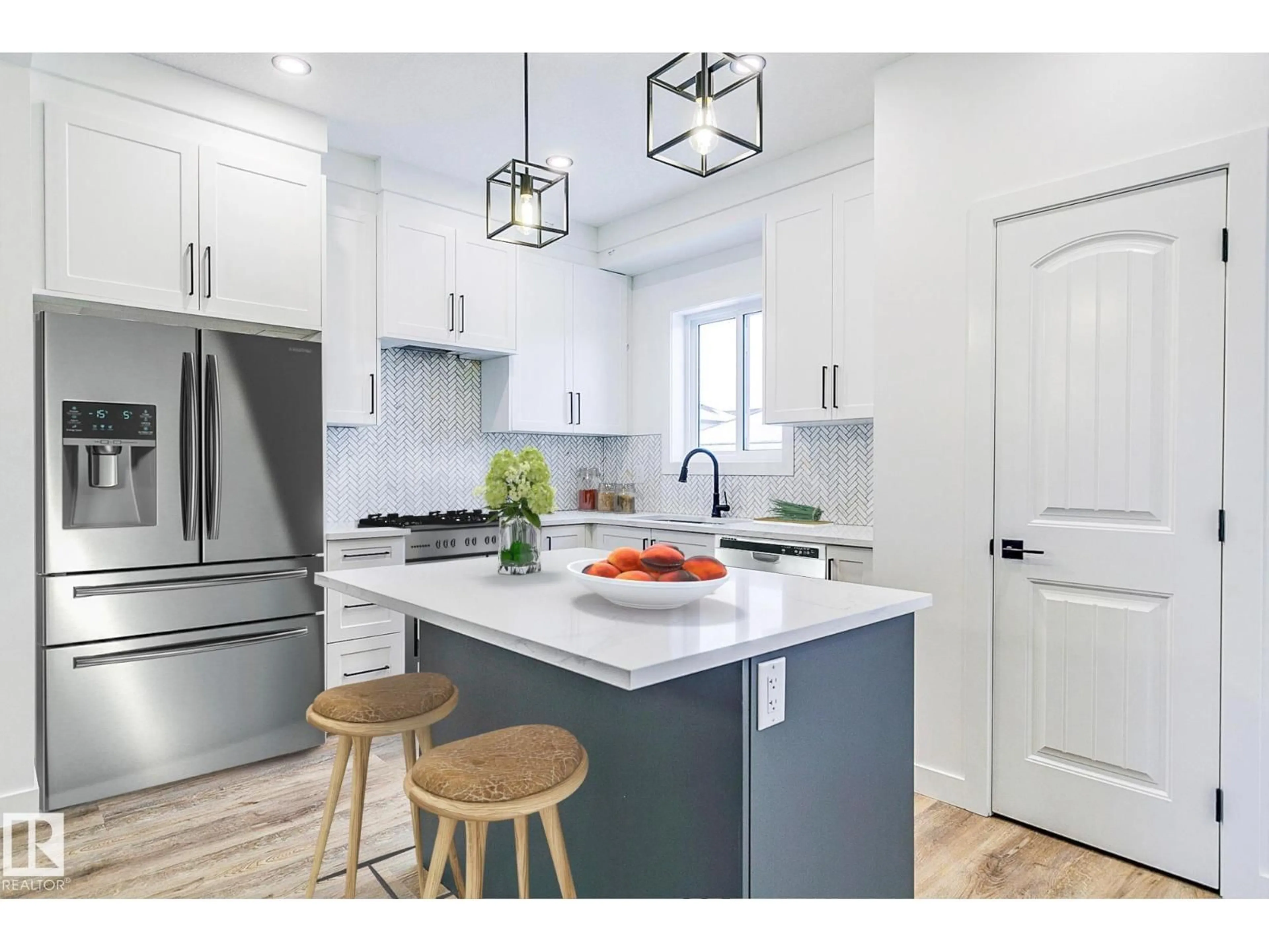 Open concept kitchen, unknown for 9825 107A AV, Morinville Alberta T8R2P2