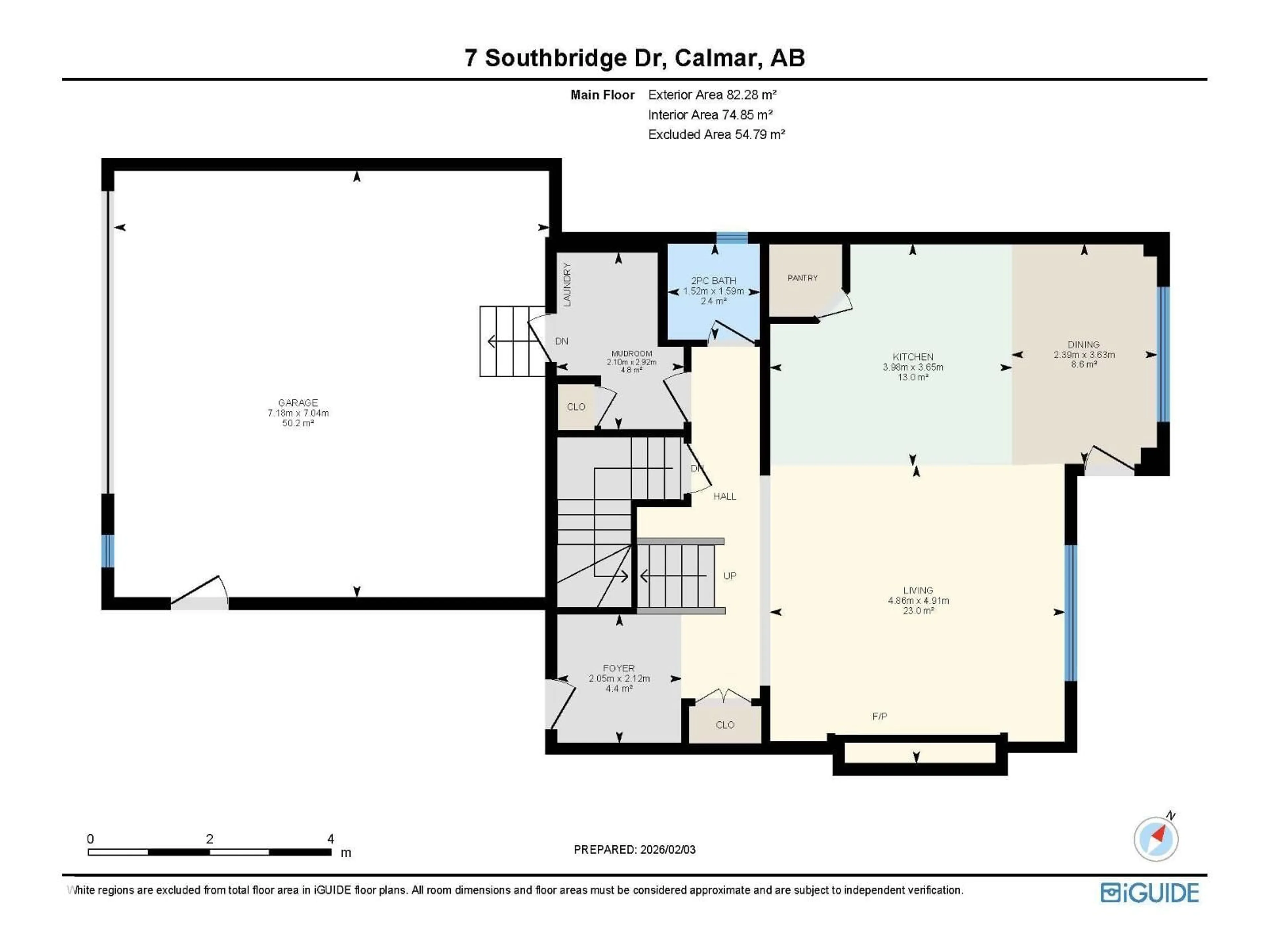 Floor plan for 7 SOUTHBRIDGE DR, Calmar Alberta T0C0V0