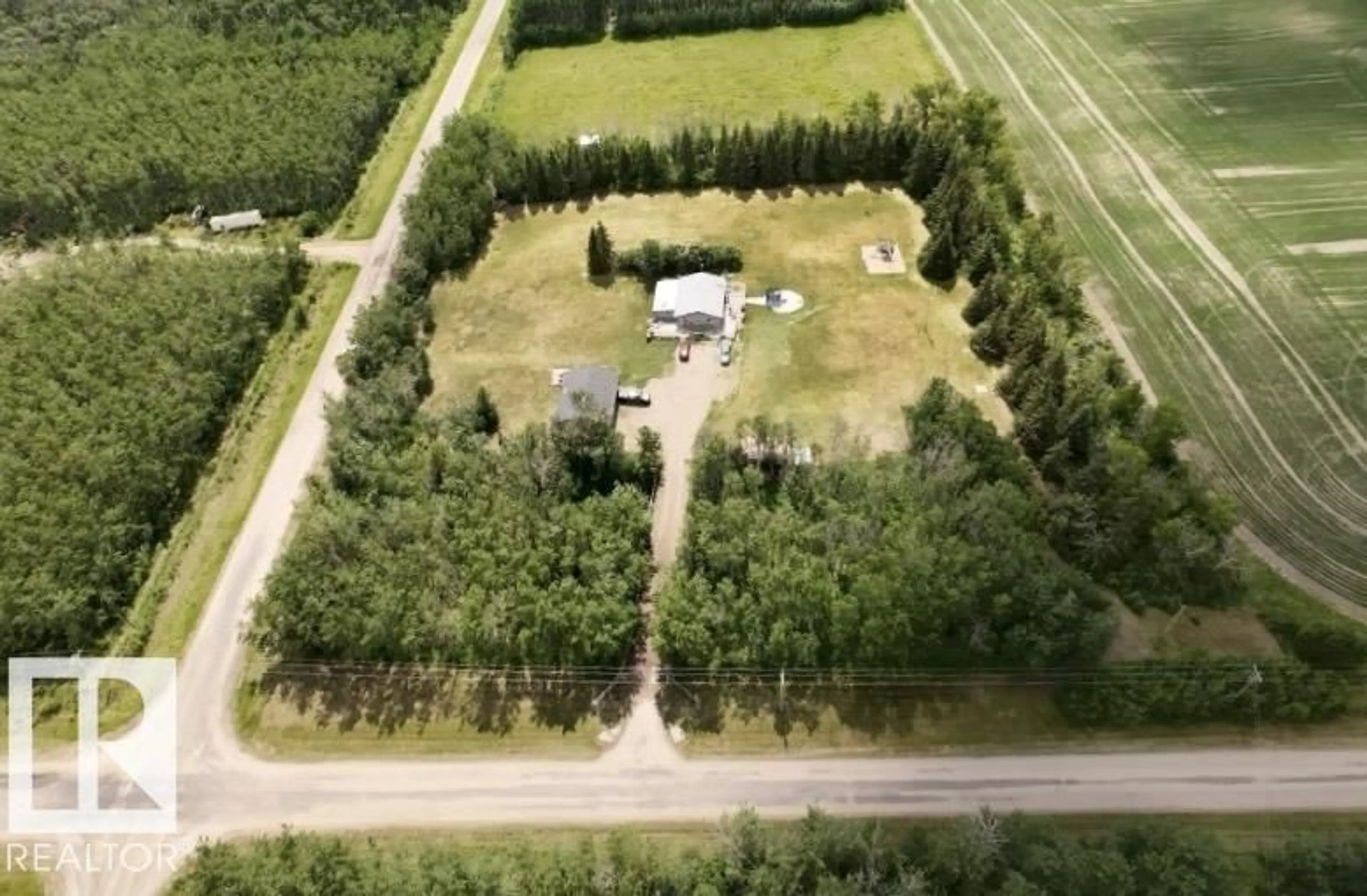 A pic from outside/outdoor area/front of a property/back of a property/a pic from drone, unknown for 44501 TWP RD 604, Rural Bonnyville M.D. Alberta T9N2J6