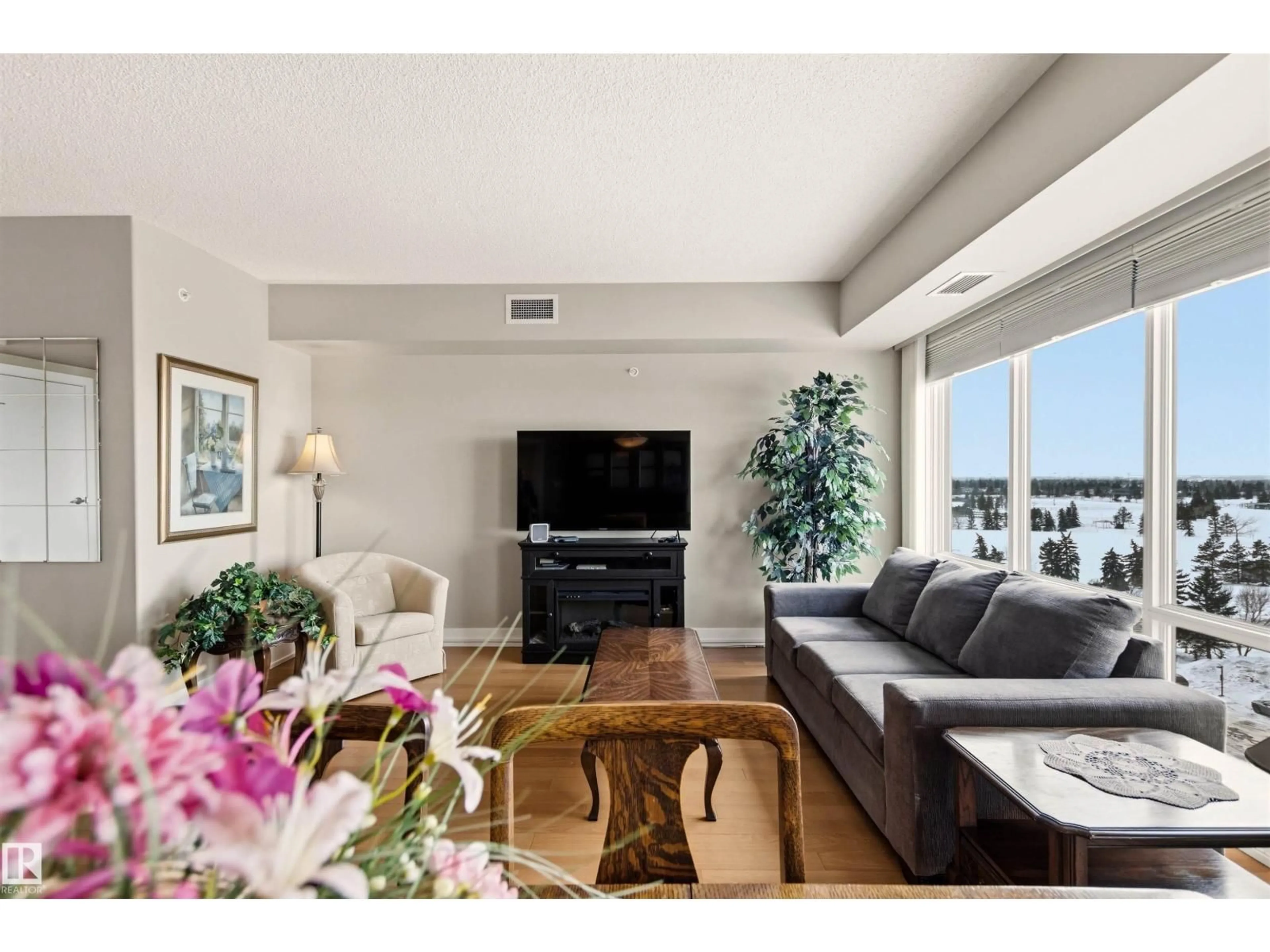 Living room with furniture, unknown for 801 - 6608 28 AV, Edmonton Alberta T6L2R1