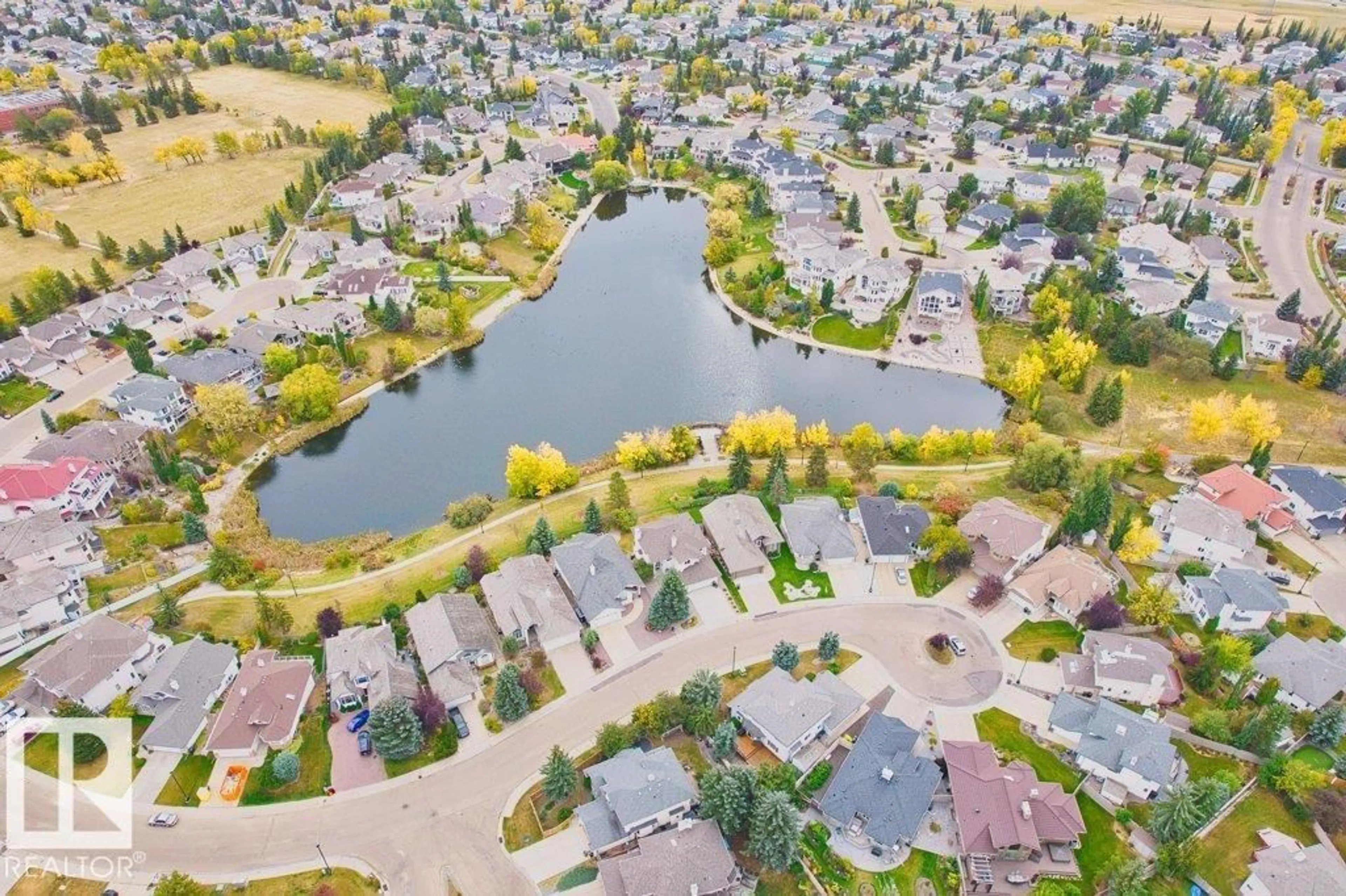 A pic from outside/outdoor area/front of a property/back of a property/a pic from drone, water/lake/river/ocean view for 11608 11A AV, Edmonton Alberta T6J6Y7