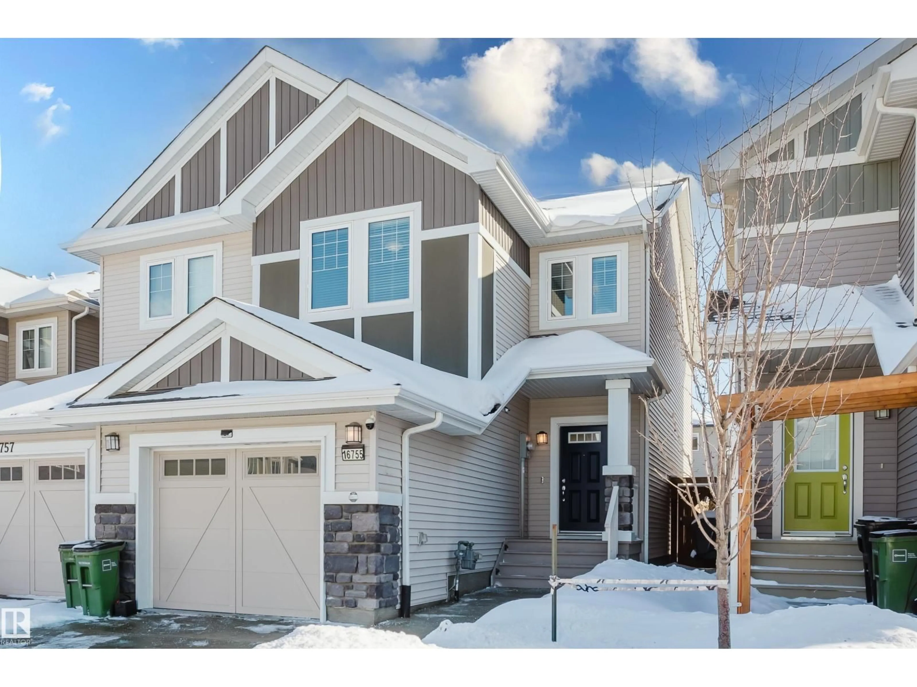 Home with vinyl exterior material, street for 16755 65 ST, Edmonton Alberta T5Y3X8