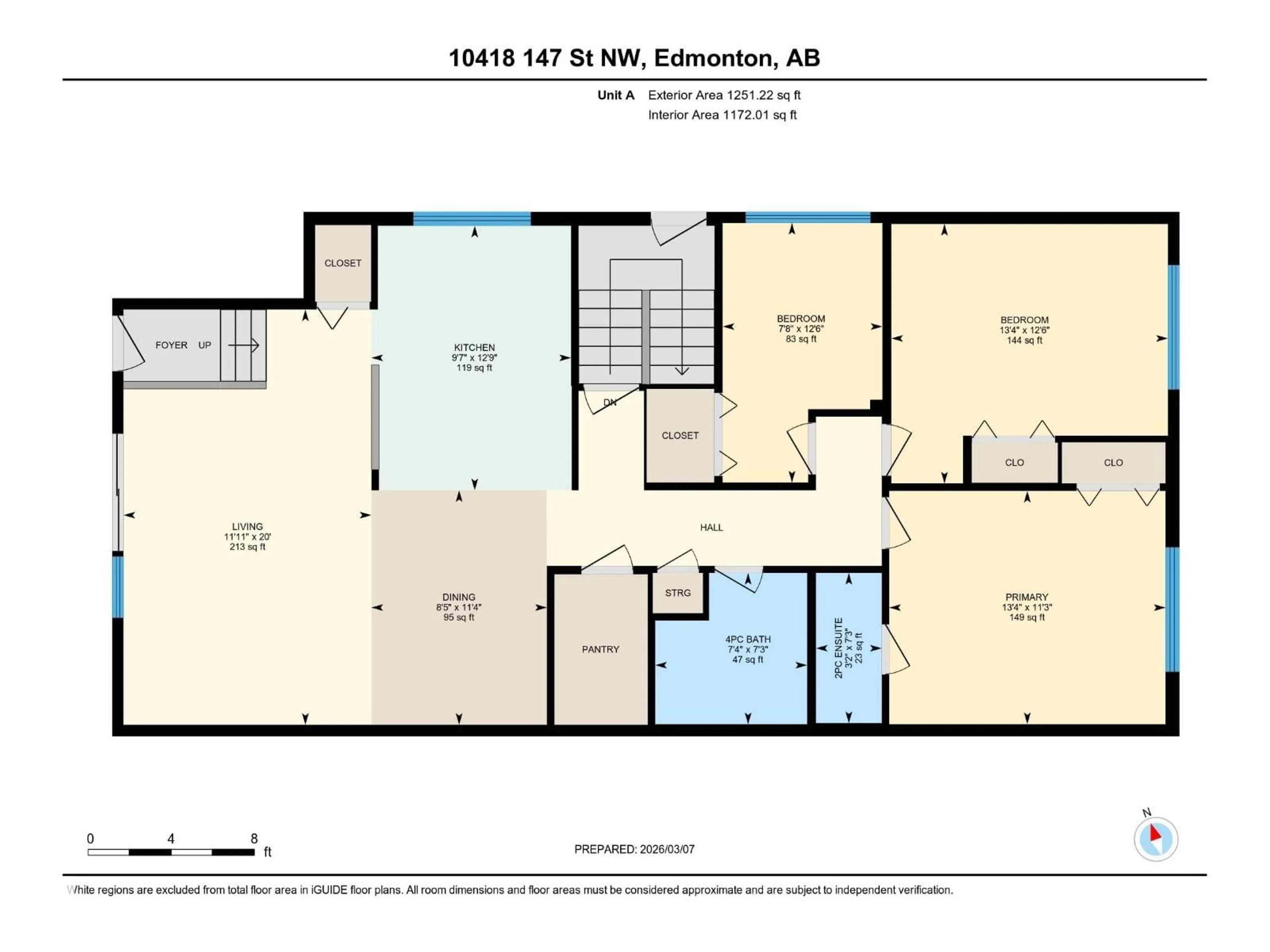 Floor plan for NW - 10418-20 147 ST, Edmonton Alberta T5N3C5