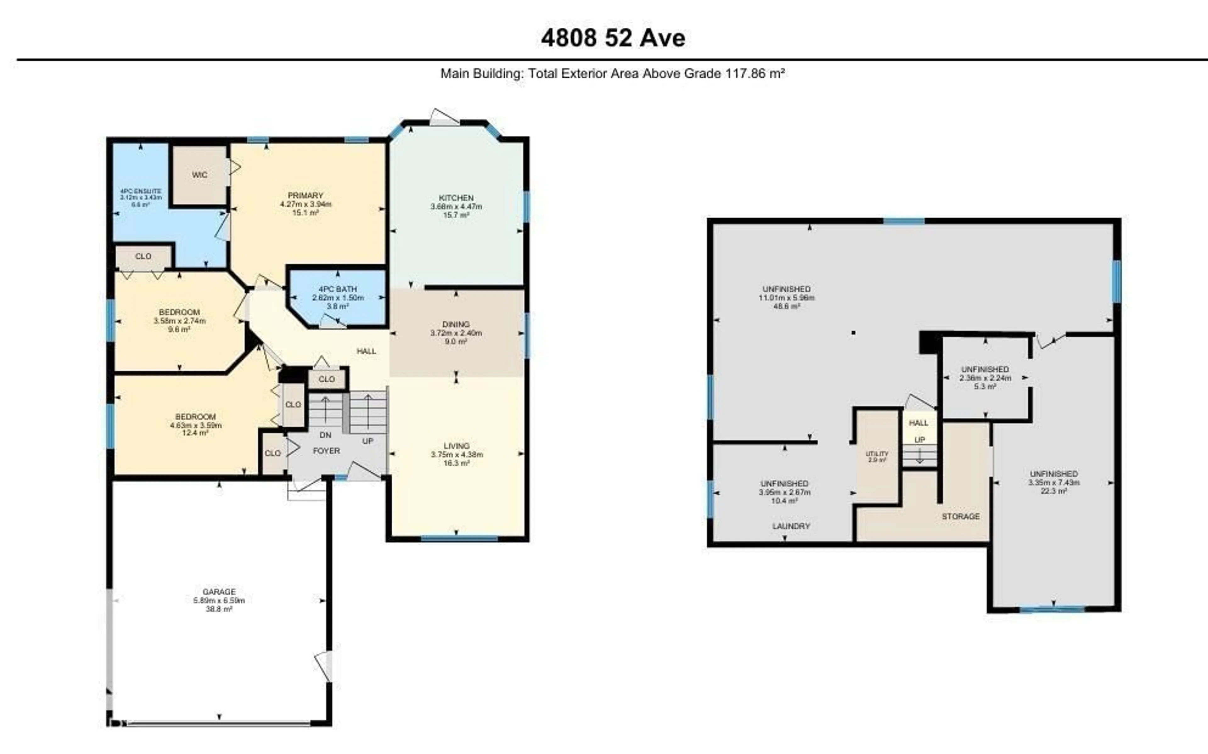 Floor plan for 4808 52 AV, Thorsby Alberta T0C2P0