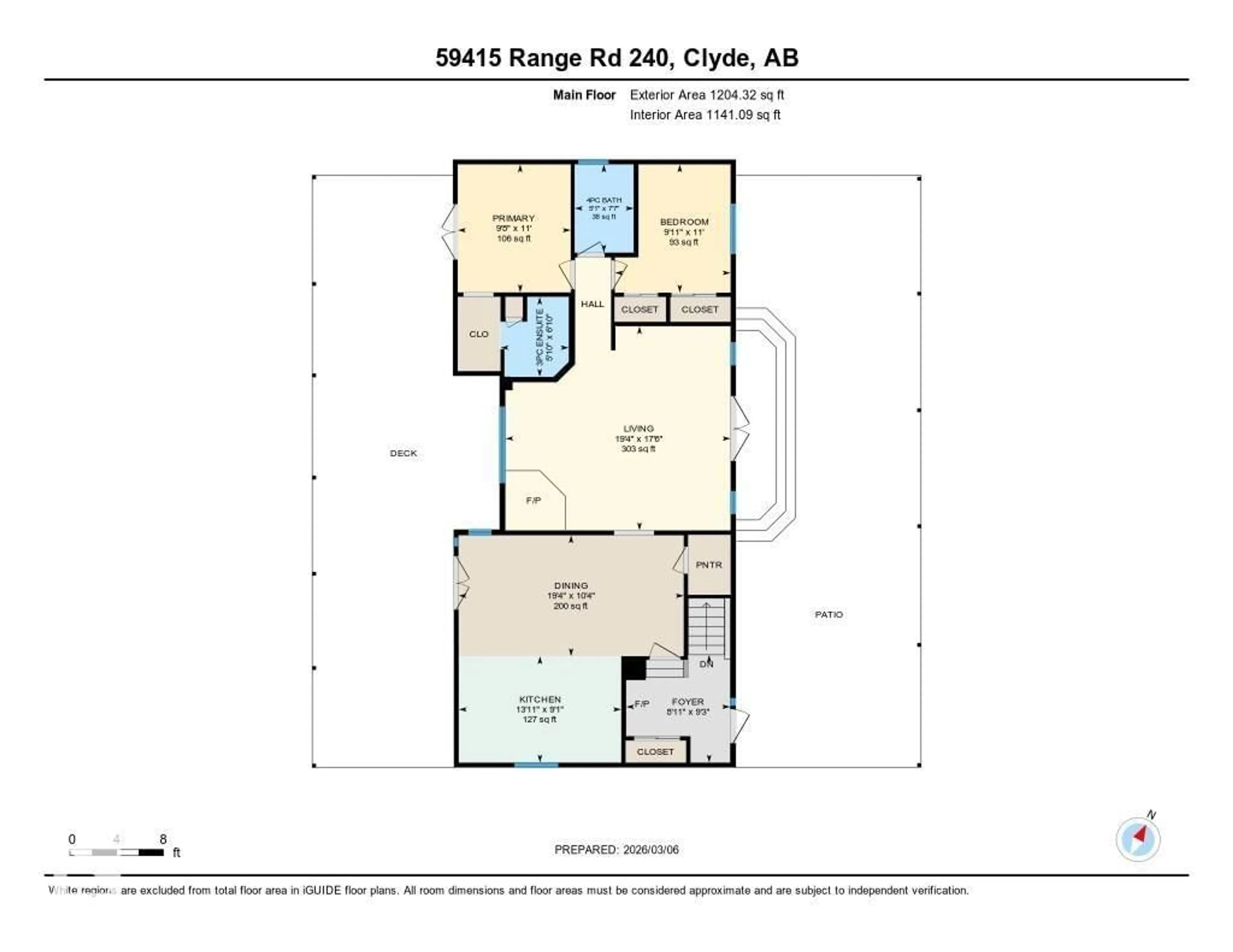 Floor plan for 59415A RG RD 240, Rural Westlock County Alberta T0G0P0