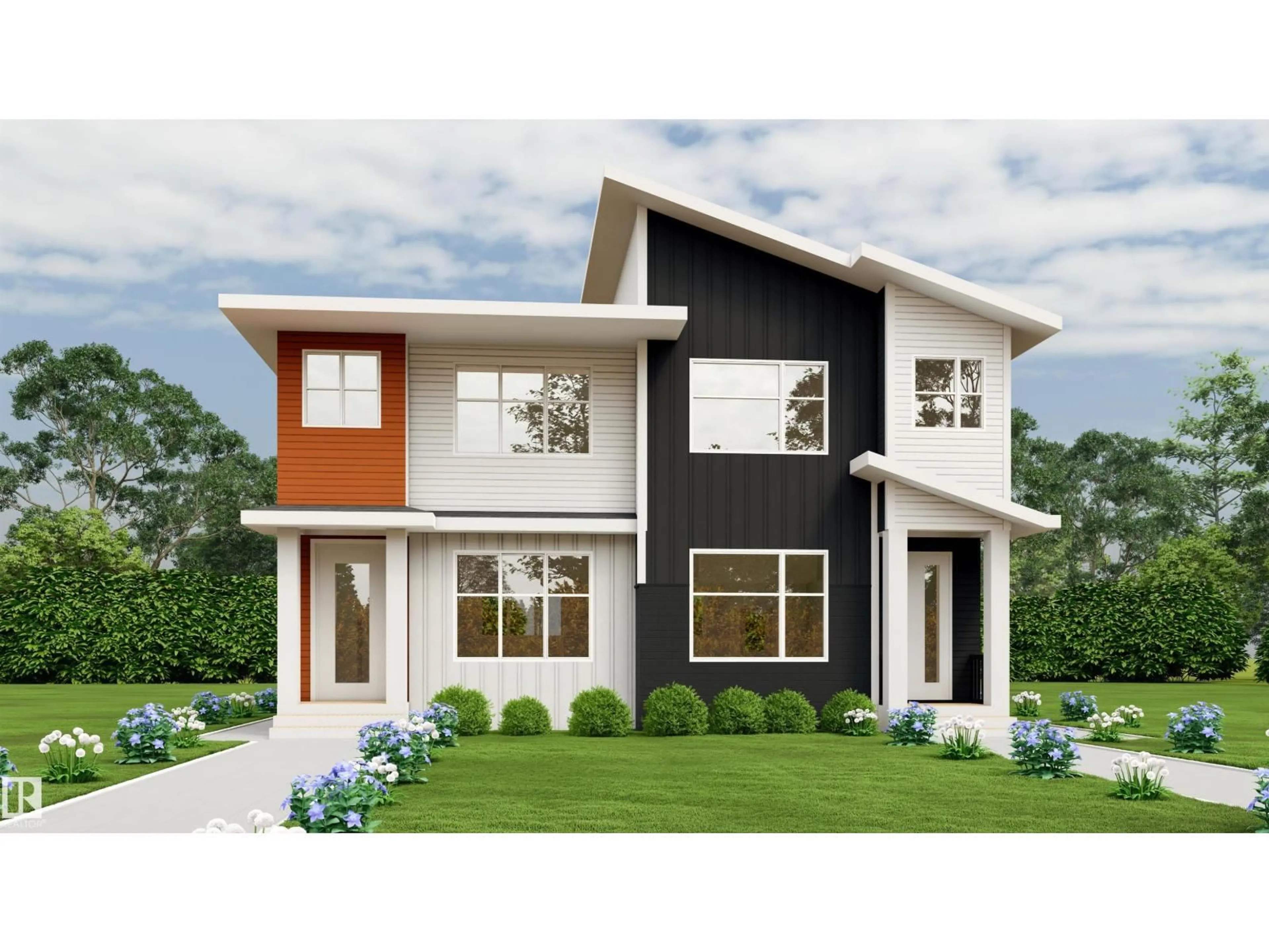 Home with vinyl exterior material, street for NW - 9614 & 9616 90 ST, Edmonton Alberta T6C3M5