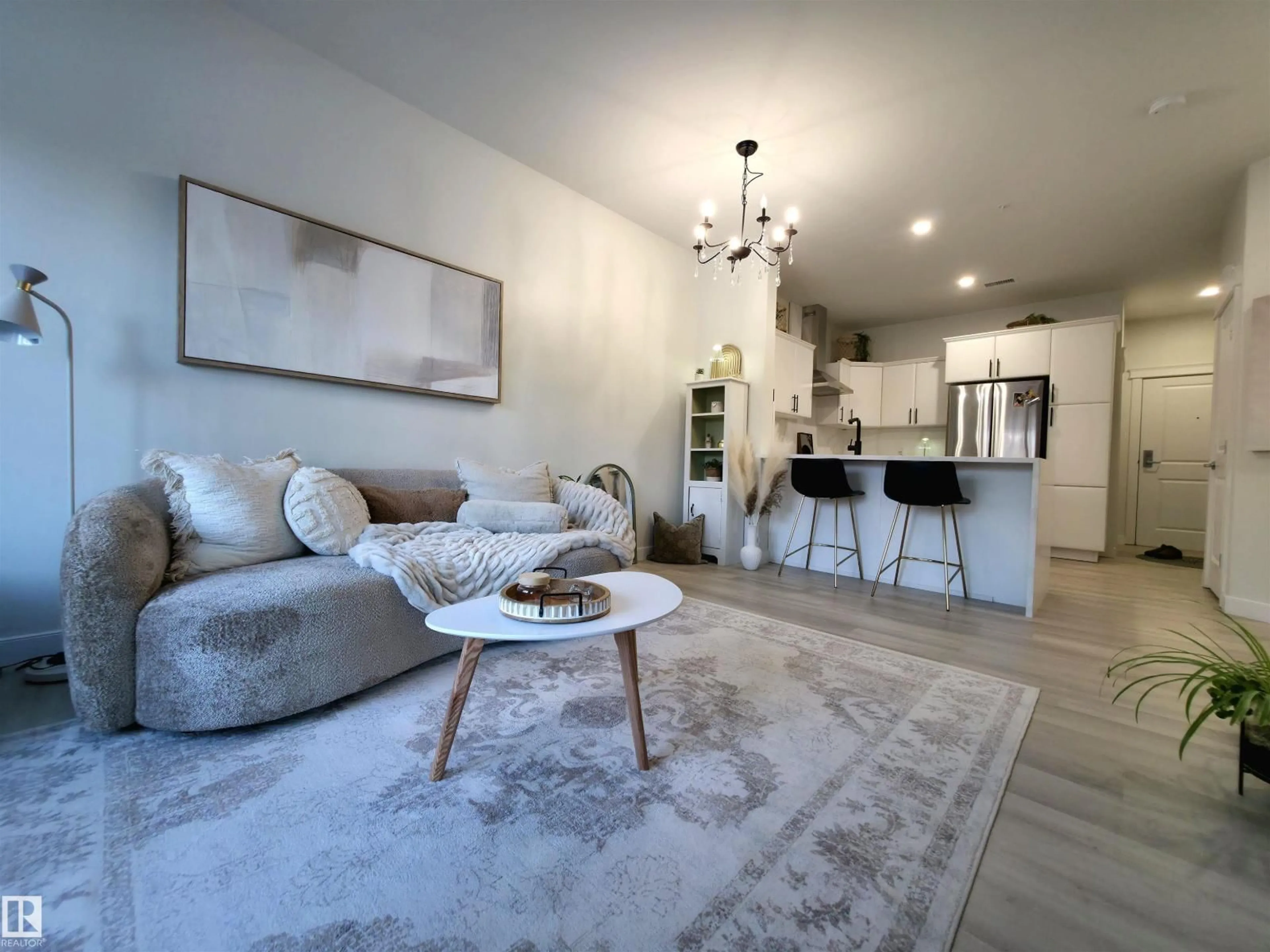 Living room with furniture, unknown for #112 - 4075 CLOVER BAR RD, Sherwood Park Alberta T8H2K6