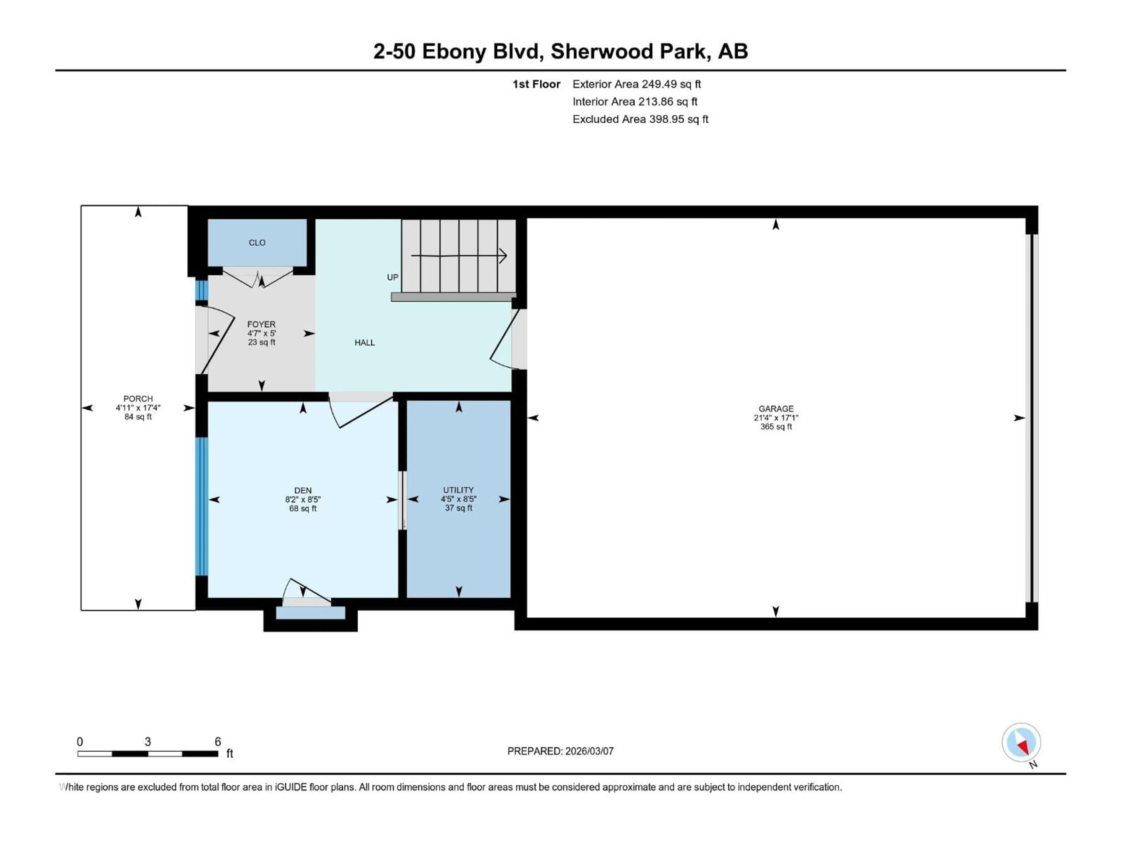 Floor plan for #2 - 50 EBONY BV, Sherwood Park Alberta T8H2X4
