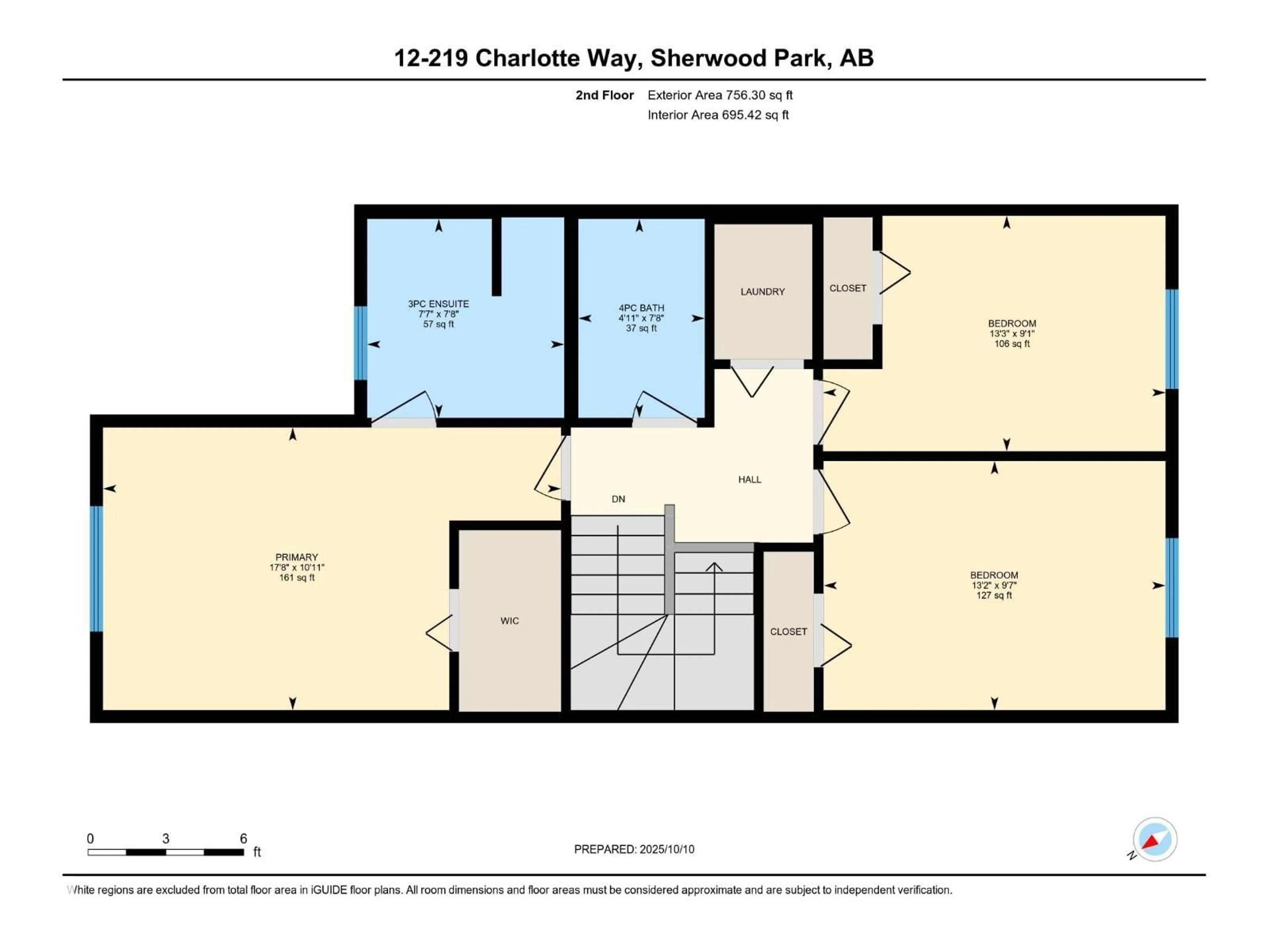 Floor plan for 12 219 CHARLOTTE WY, Sherwood Park Alberta T8H0T3
