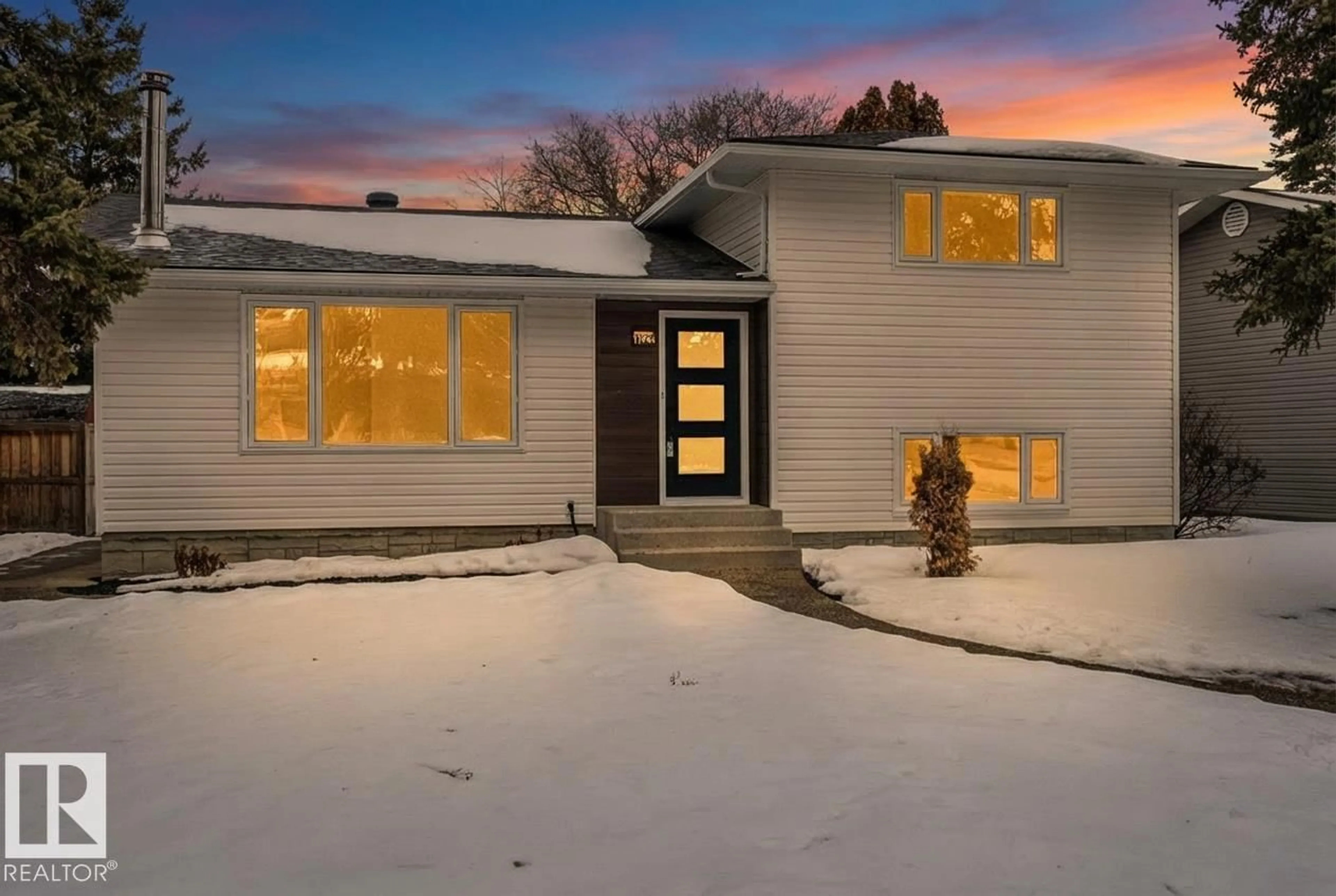 Home with brick exterior material, street for 11744 37 AV, Edmonton Alberta T6J0J2