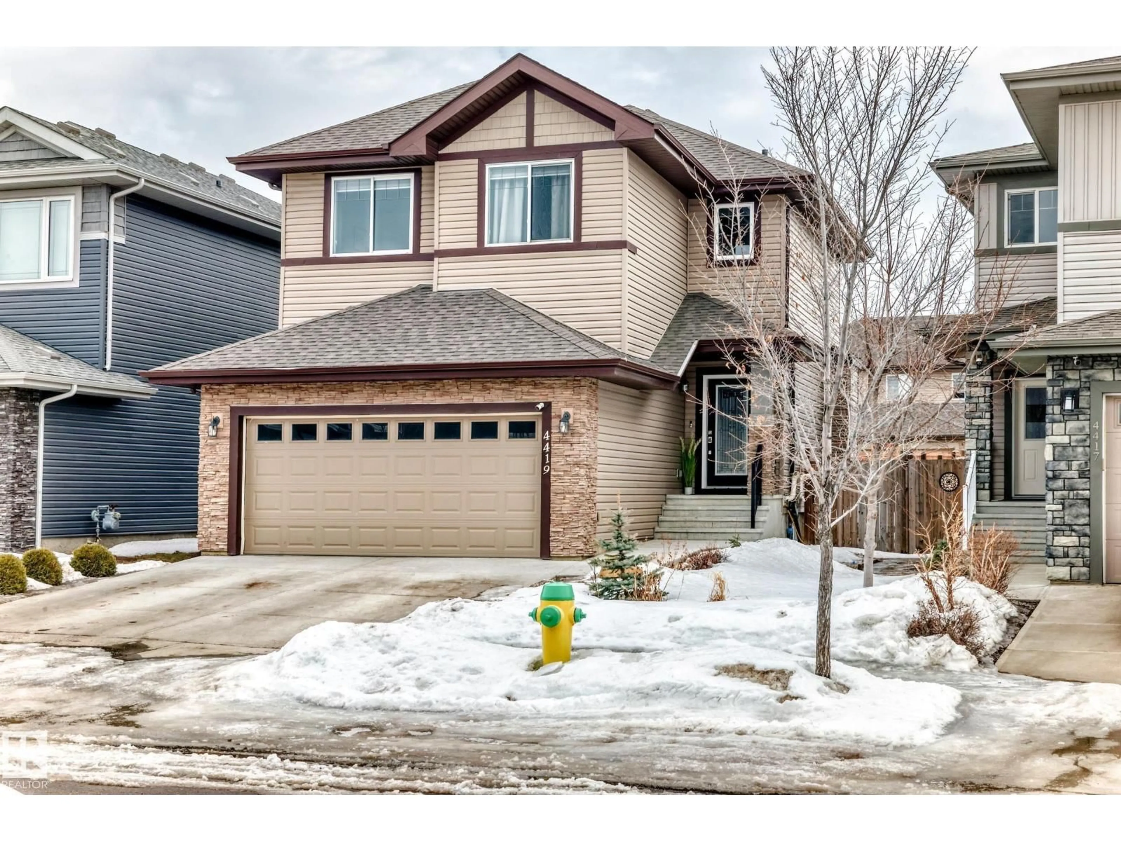 Home with brick exterior material, street for 4419 38A ST, Beaumont Alberta T4X2B8