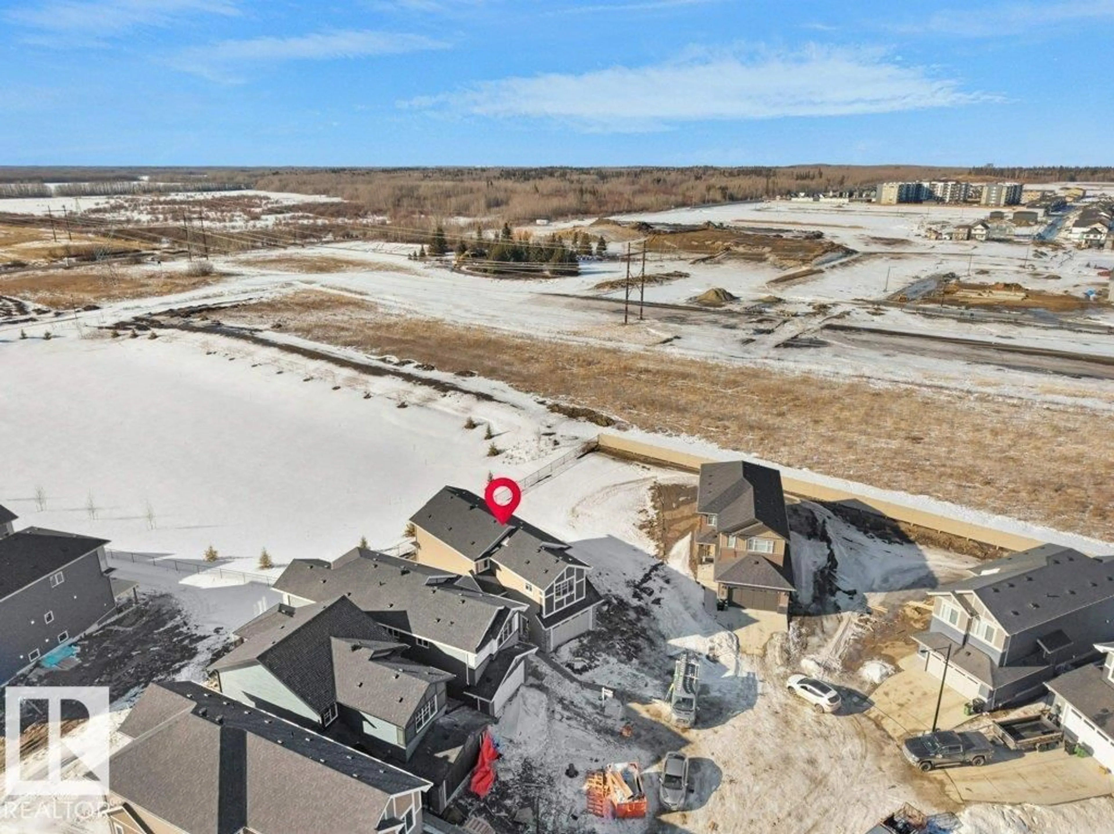 A pic from outside/outdoor area/front of a property/back of a property/a pic from drone, unknown for 810 ELDERBERRY CT, Edmonton Alberta T5T5M8
