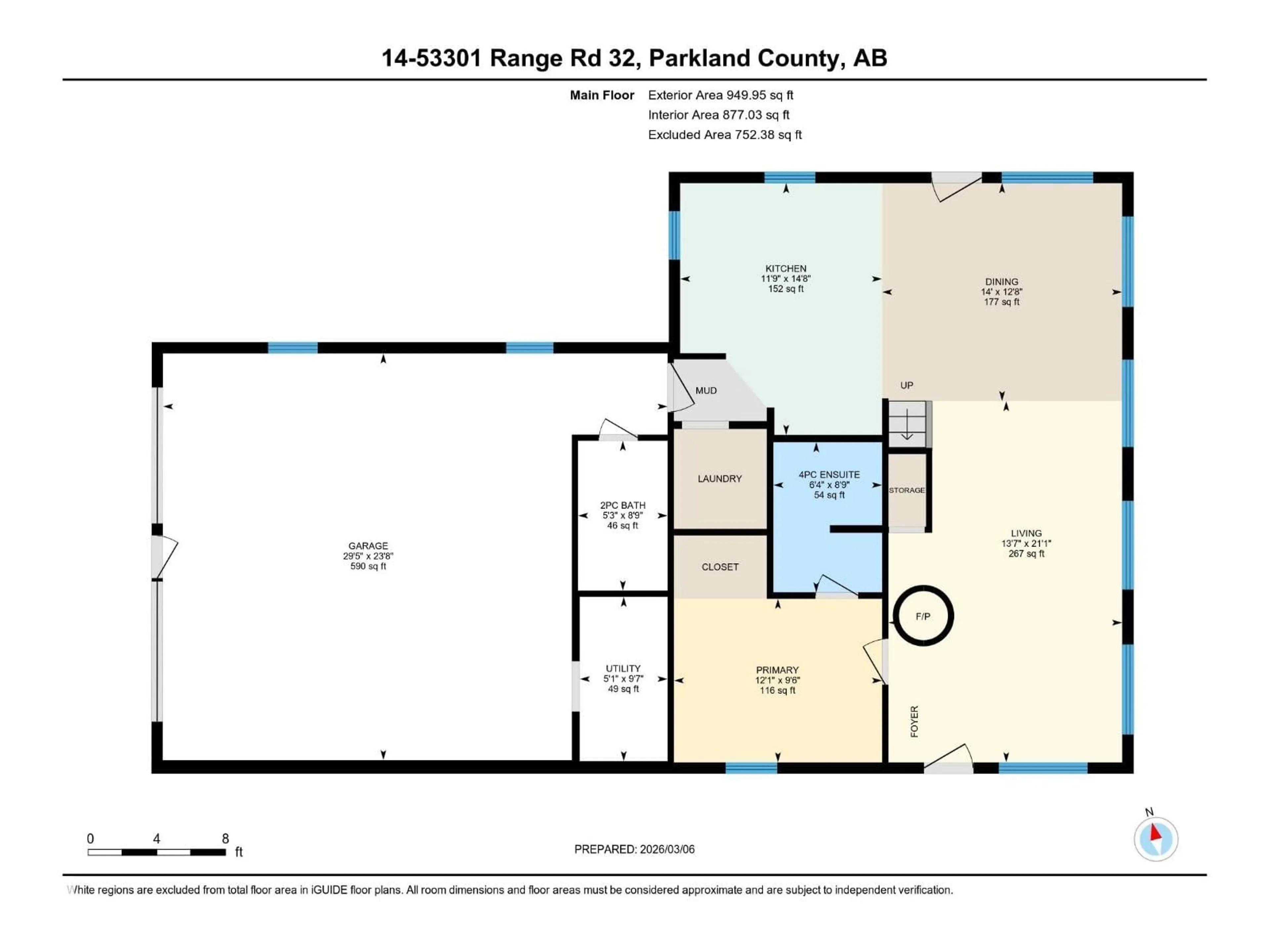 Floor plan for #14 - 53301 RGE ROAD 32, Rural Parkland County Alberta T7Y0C2