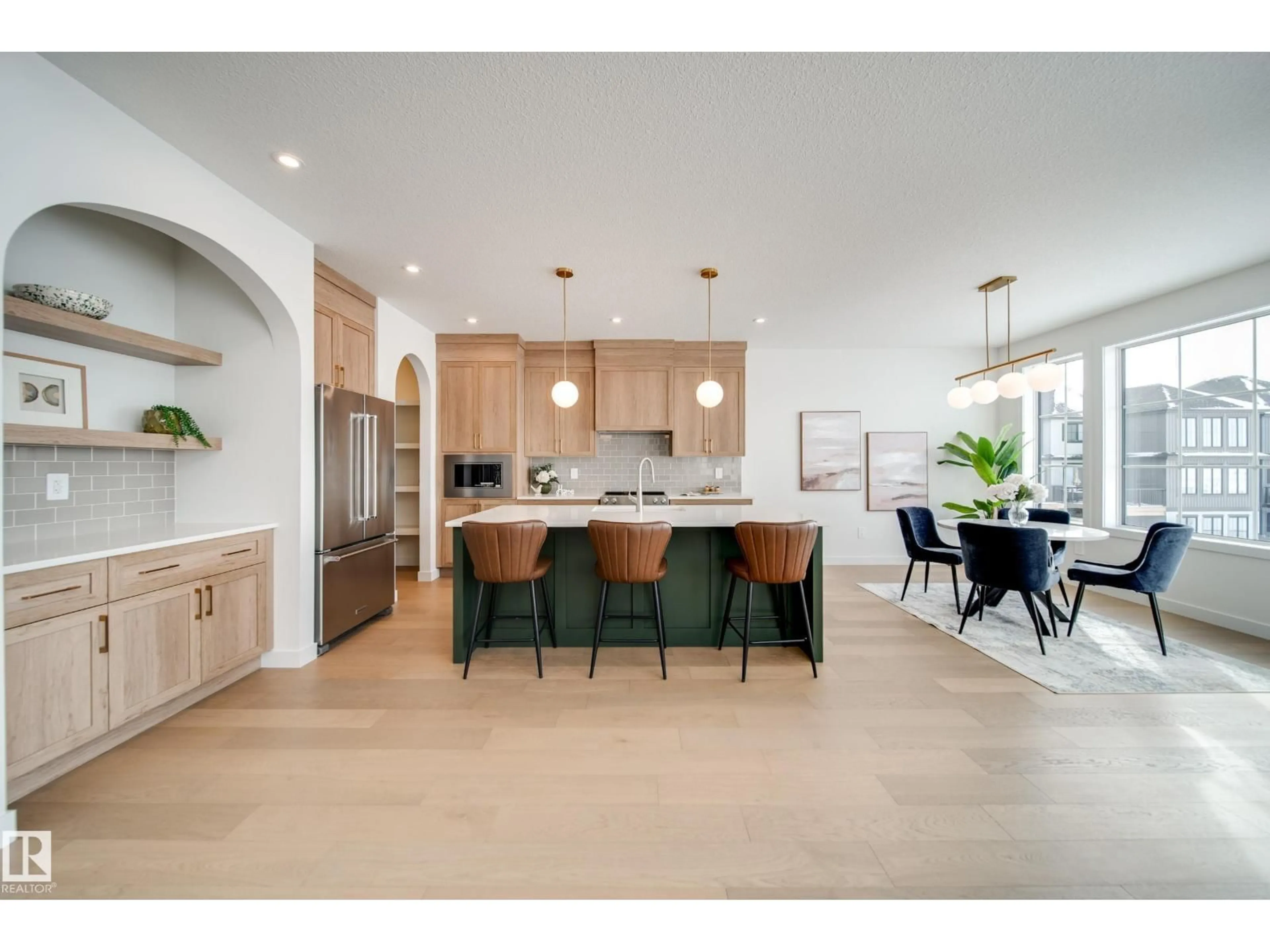 Open concept kitchen, ceramic/tile floor for 82 CHELLES WD, St. Albert Alberta T8T2C6