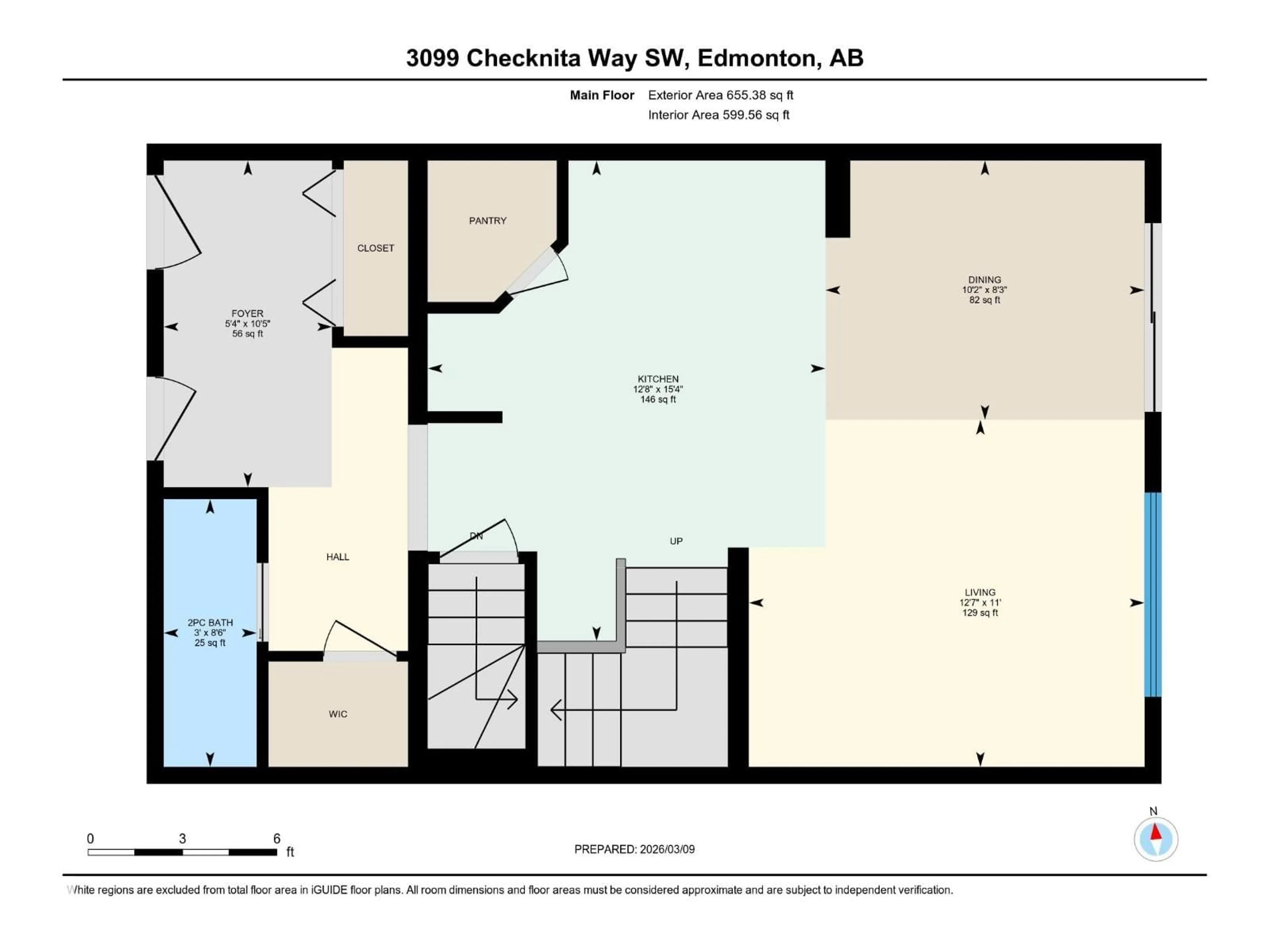 Floor plan for 3099 CHECKNITA WY, Edmonton Alberta T6W4E9