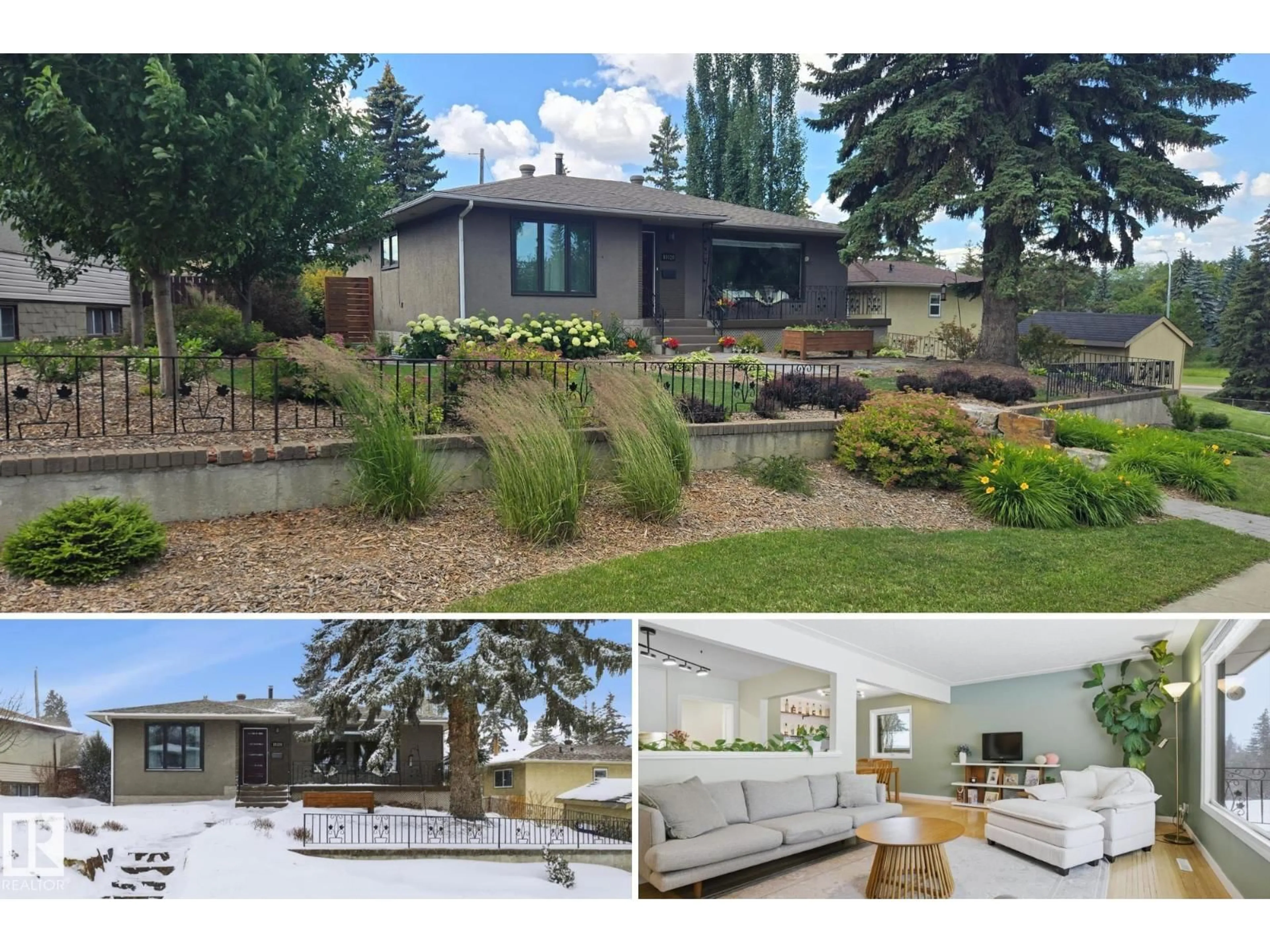 A pic from outside/outdoor area/front of a property/back of a property/a pic from drone, unknown for 10320 74 ST, Edmonton Alberta T6A2Y3