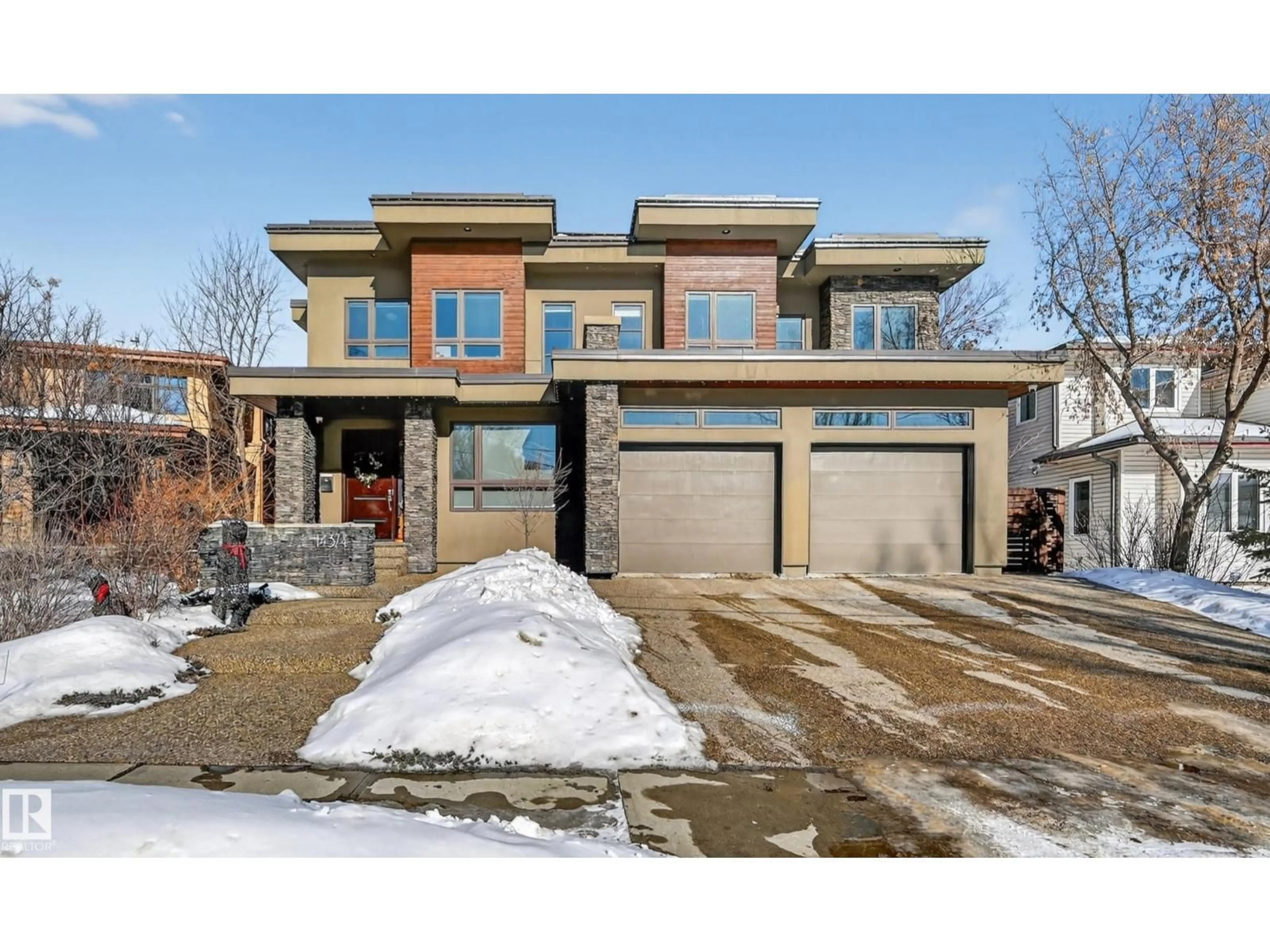 Home with brick exterior material, street for 14374 PARK DR, Edmonton Alberta T5R5V2