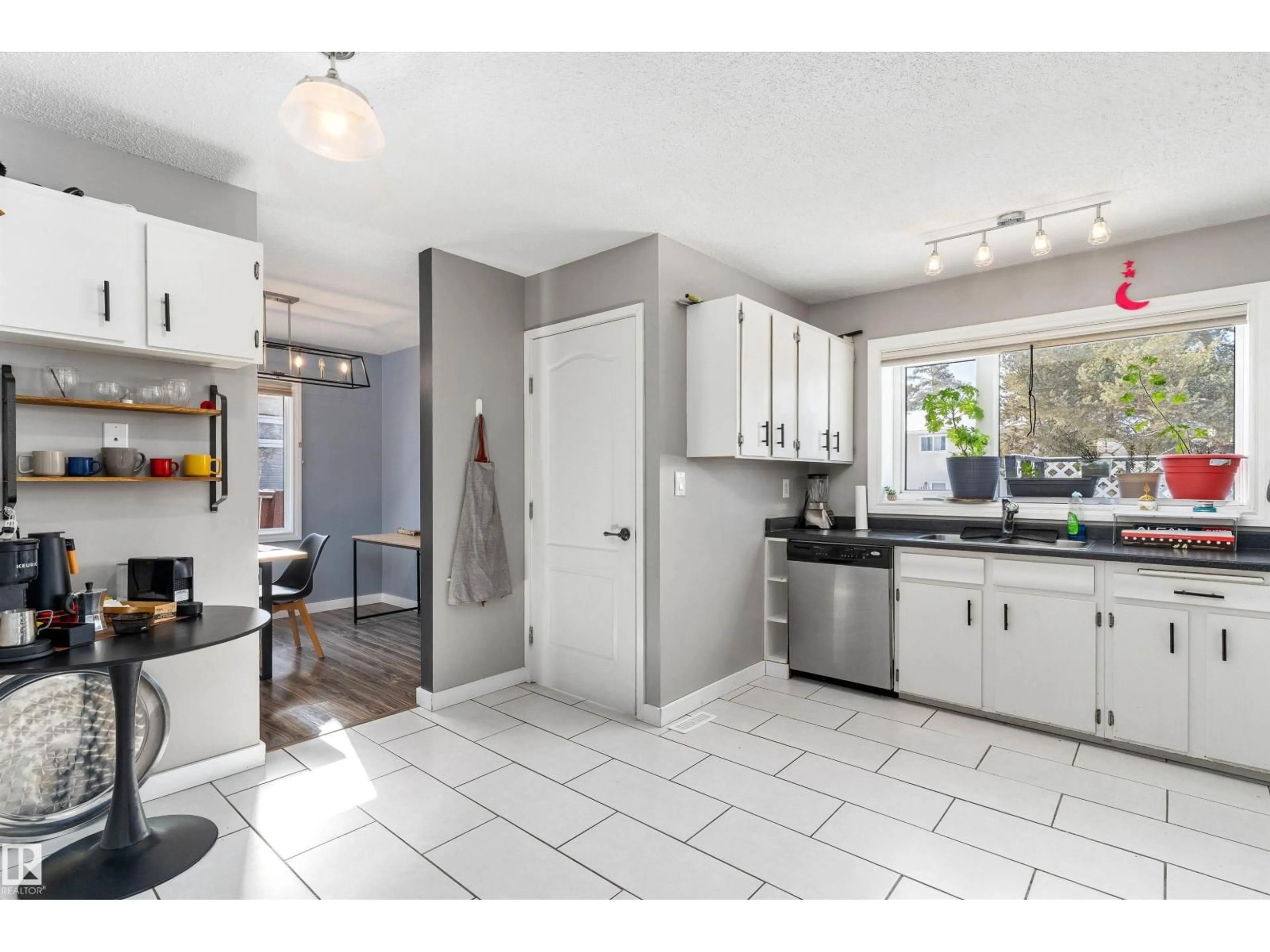 Open concept kitchen, ceramic/tile floor for NW - 14608 117A ST, Edmonton Alberta T5X1K2