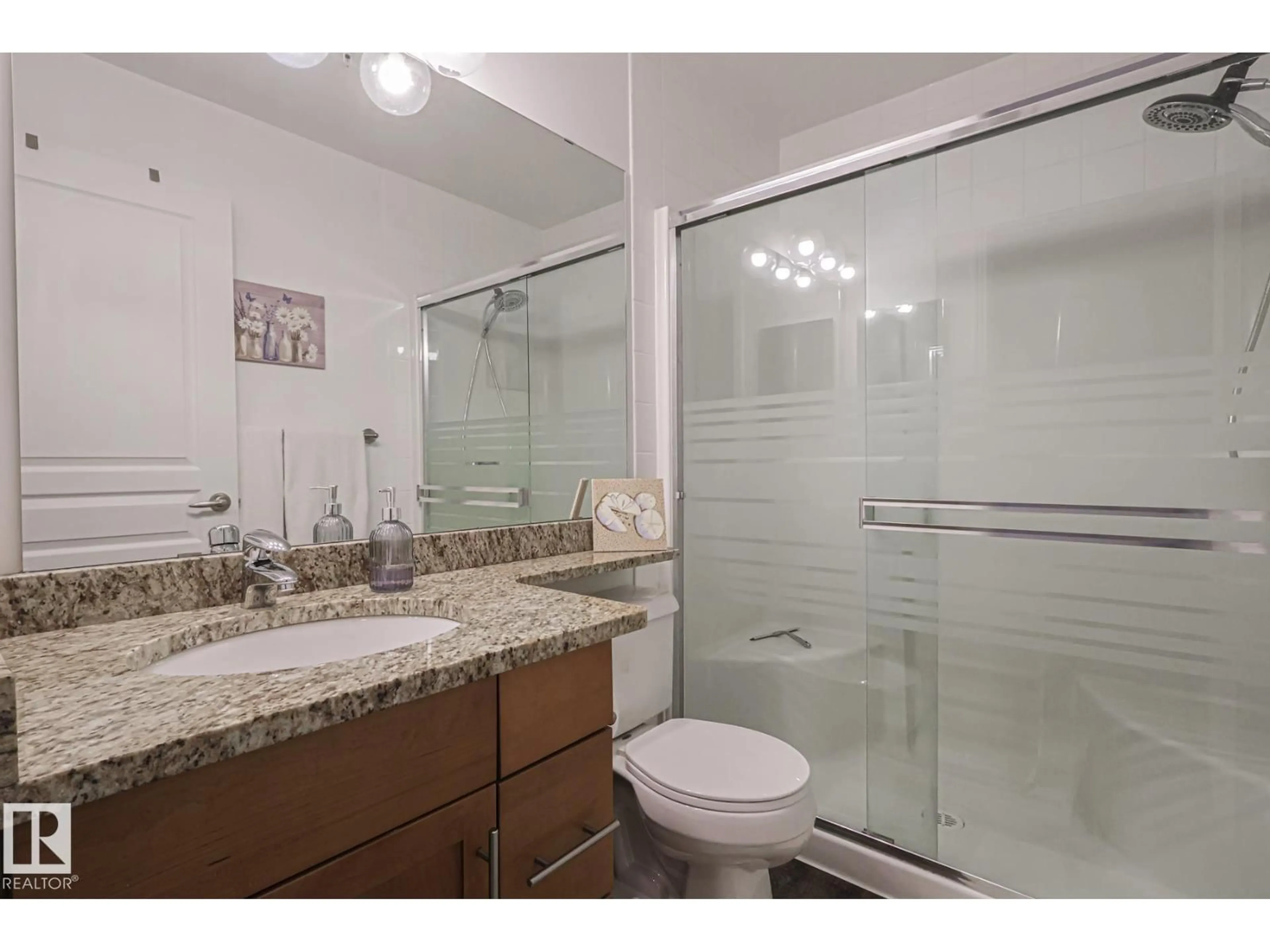 Standard bathroom, ceramic/tile floor for #111 - 2035 GRANTHAM CT, Edmonton Alberta T5T3X4
