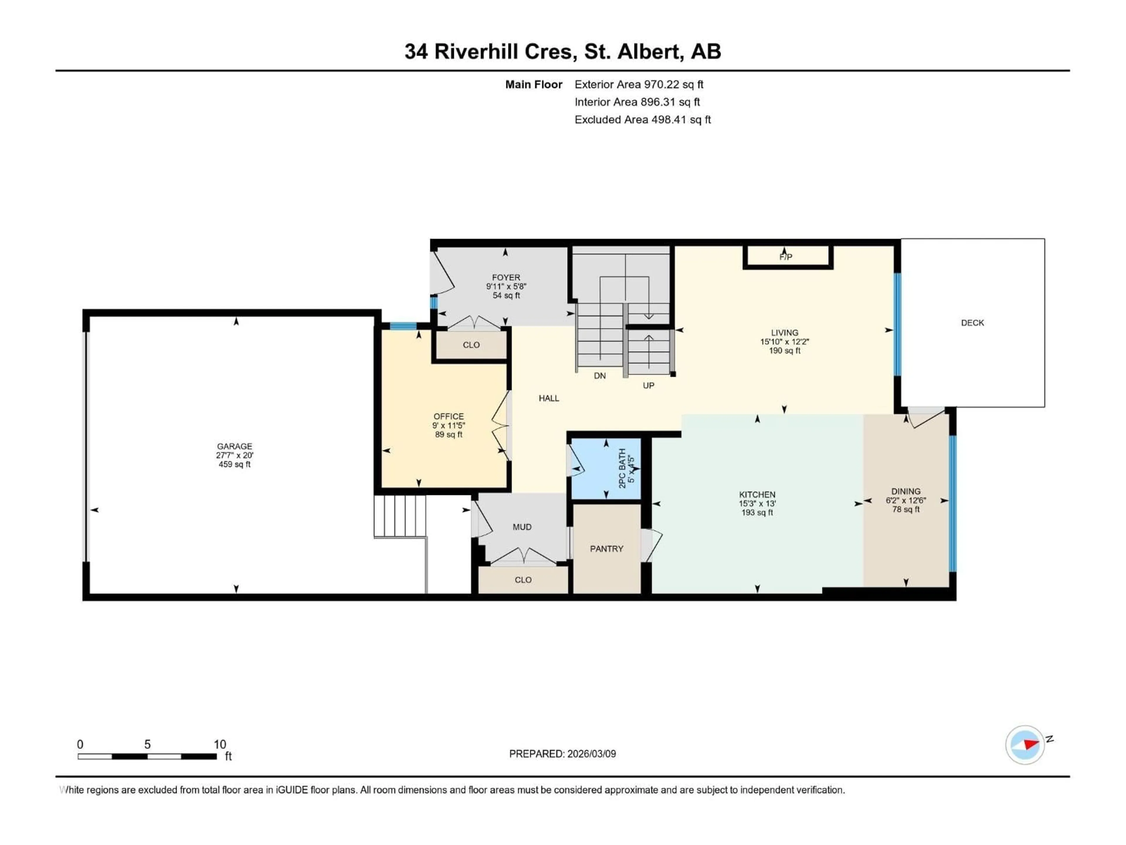 Floor plan for 34 RIVERHILL CR, St. Albert Alberta T8N7X4