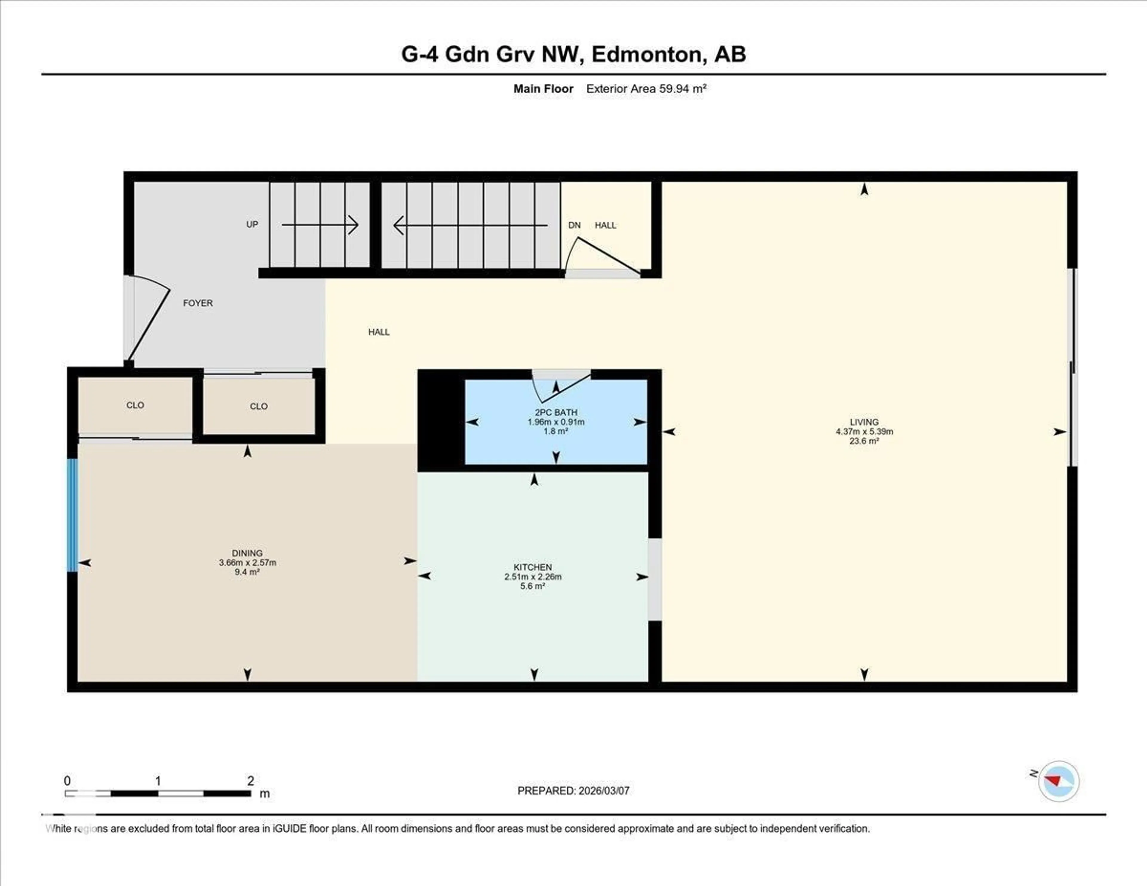 Floor plan for G4 - 1 GARDEN GROVE GV, Edmonton Alberta T6J2L3