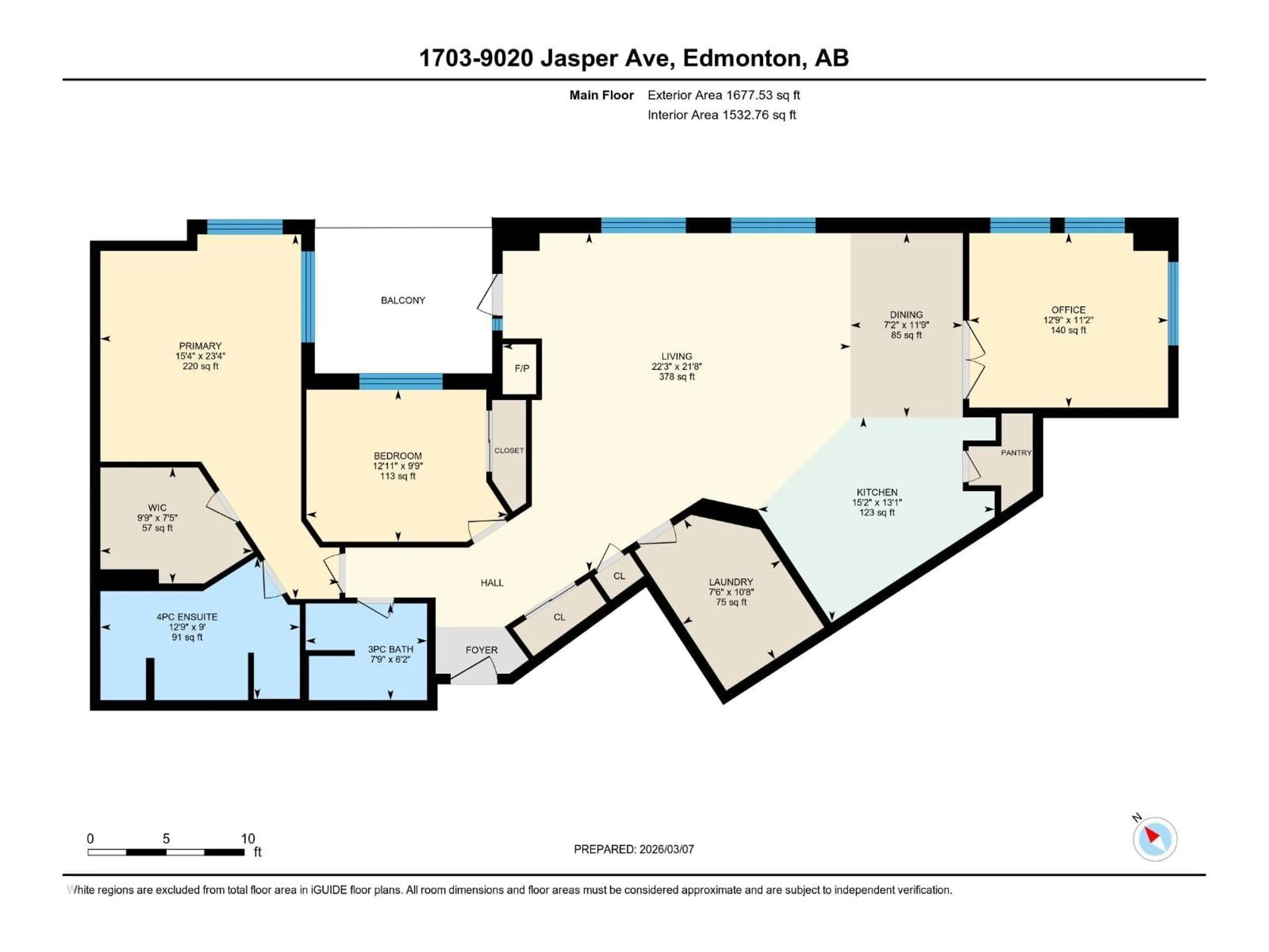 Floor plan for 1703 JASPER AV, Edmonton Alberta T5H3S8