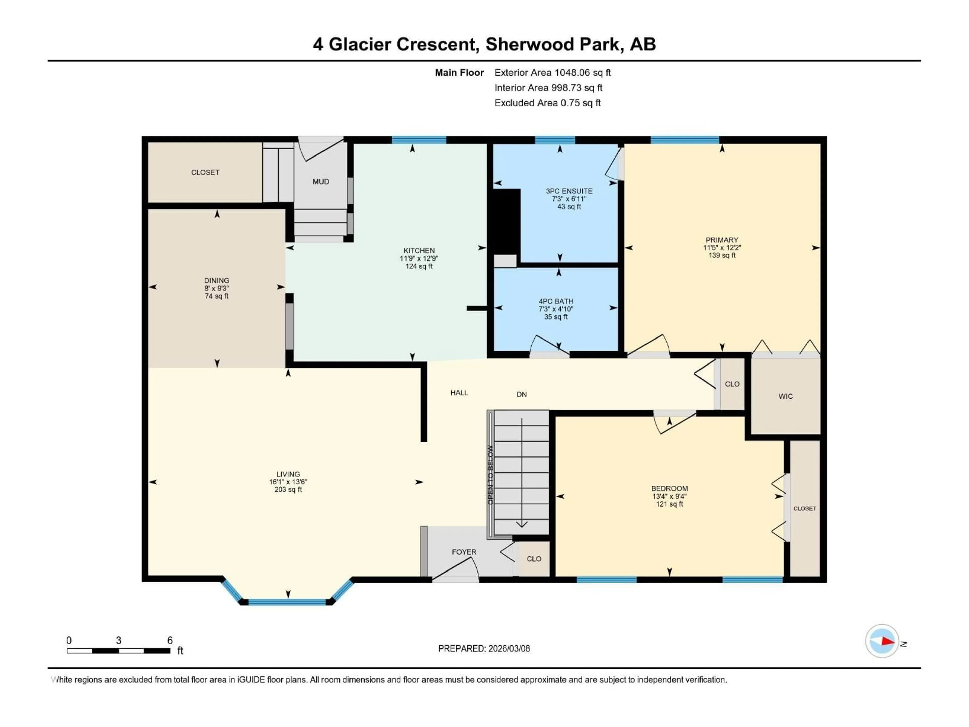 Floor plan for 4 GLACIER CR, Sherwood Park Alberta T8A2Y2