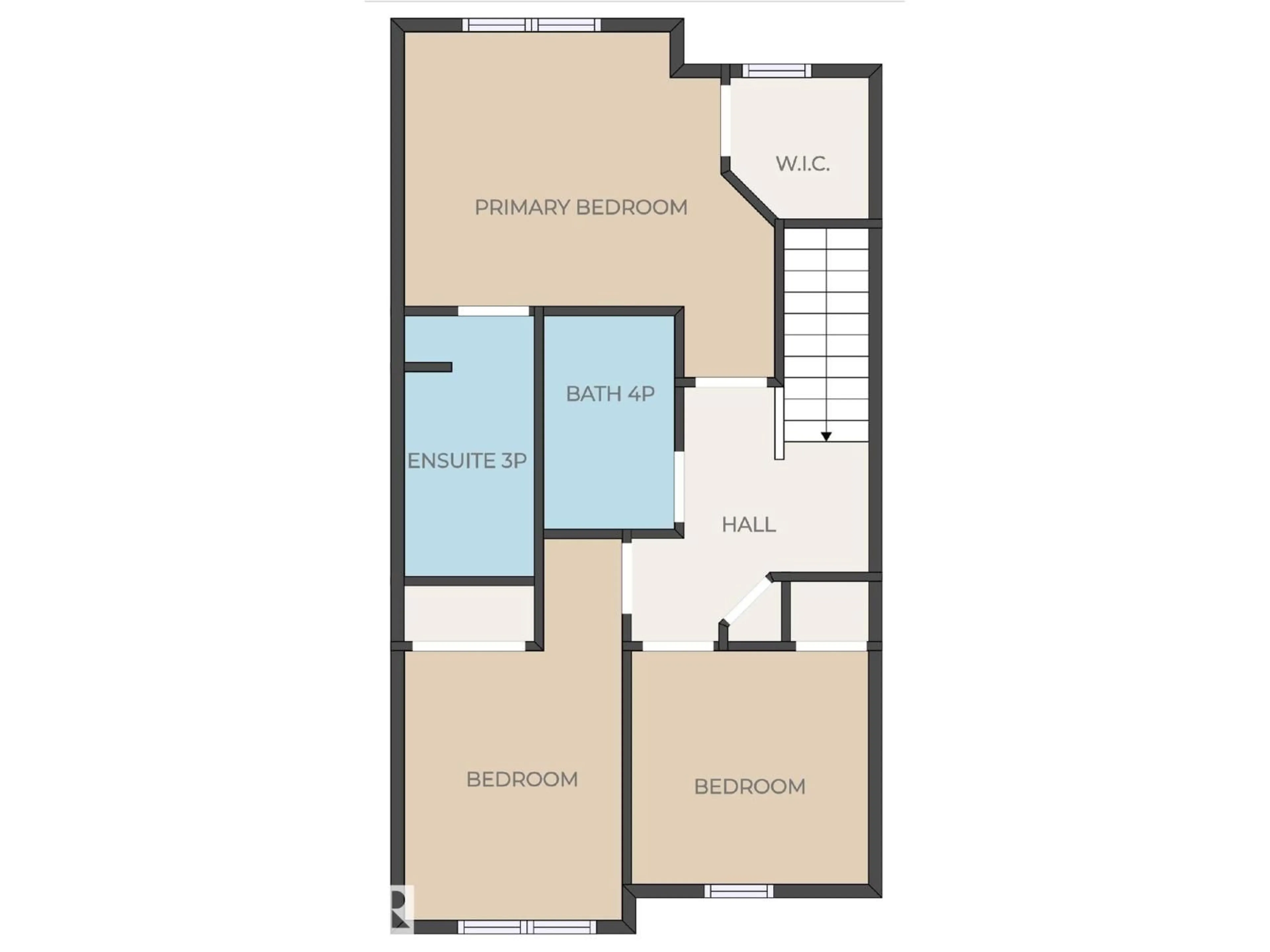 Floor plan for #4 - 1804 70 ST, Edmonton Alberta T6X0H4