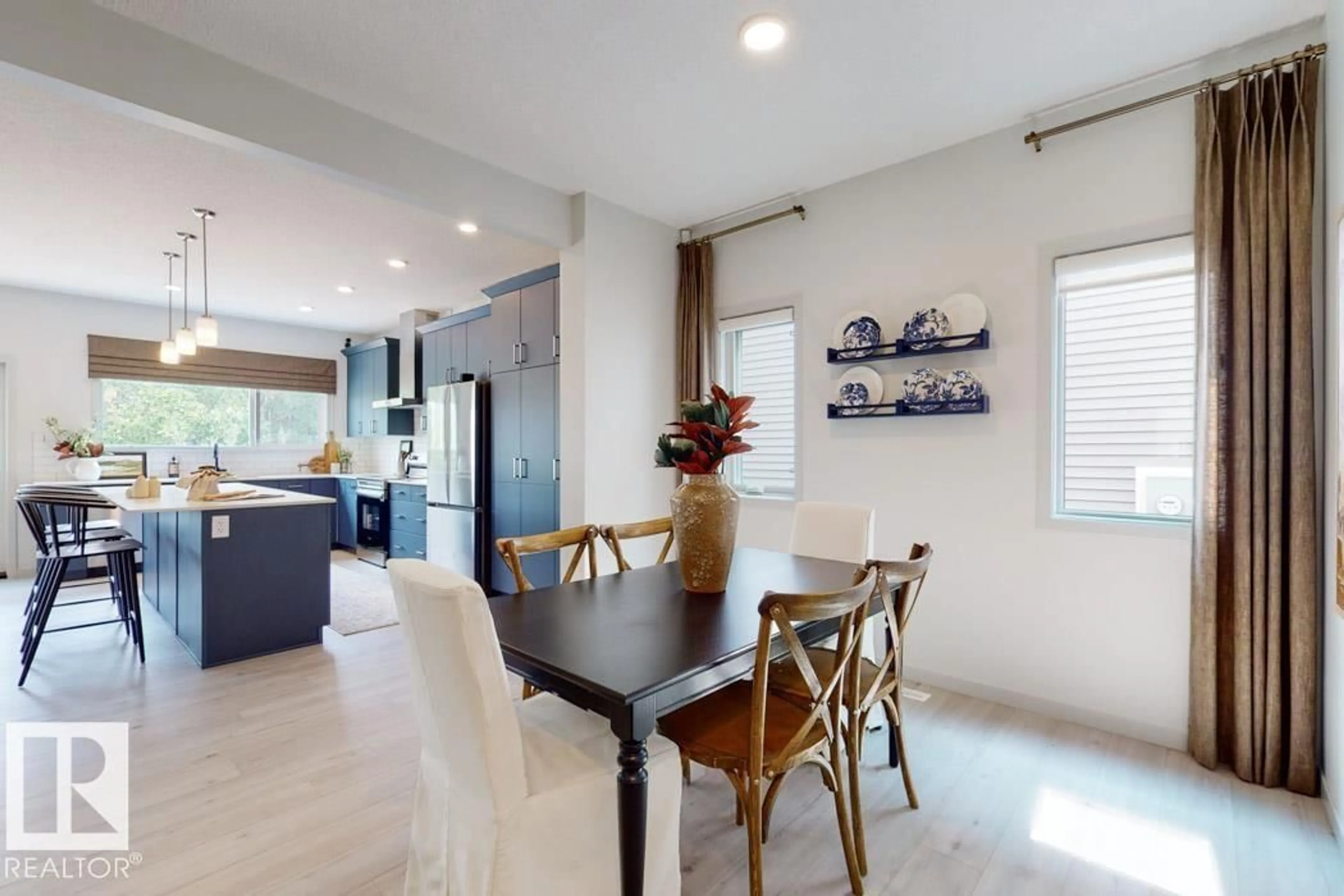 Open concept kitchen, ceramic/tile floor for 137 FICUS WY, Fort Saskatchewan Alberta T8L1X8