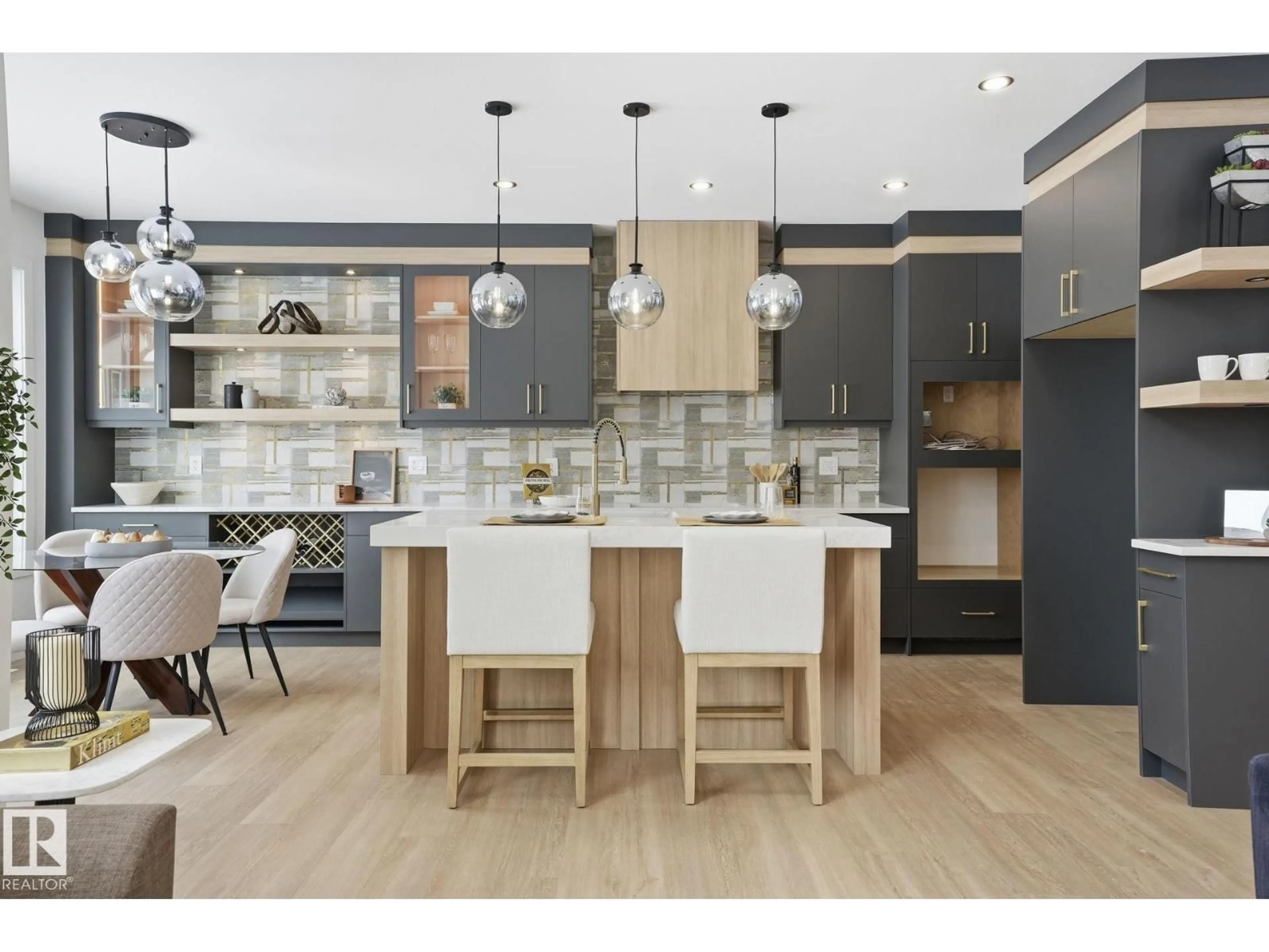 Contemporary kitchen, wood/laminate floor for 3514 45 AV, Beaumont Alberta T4X3G9