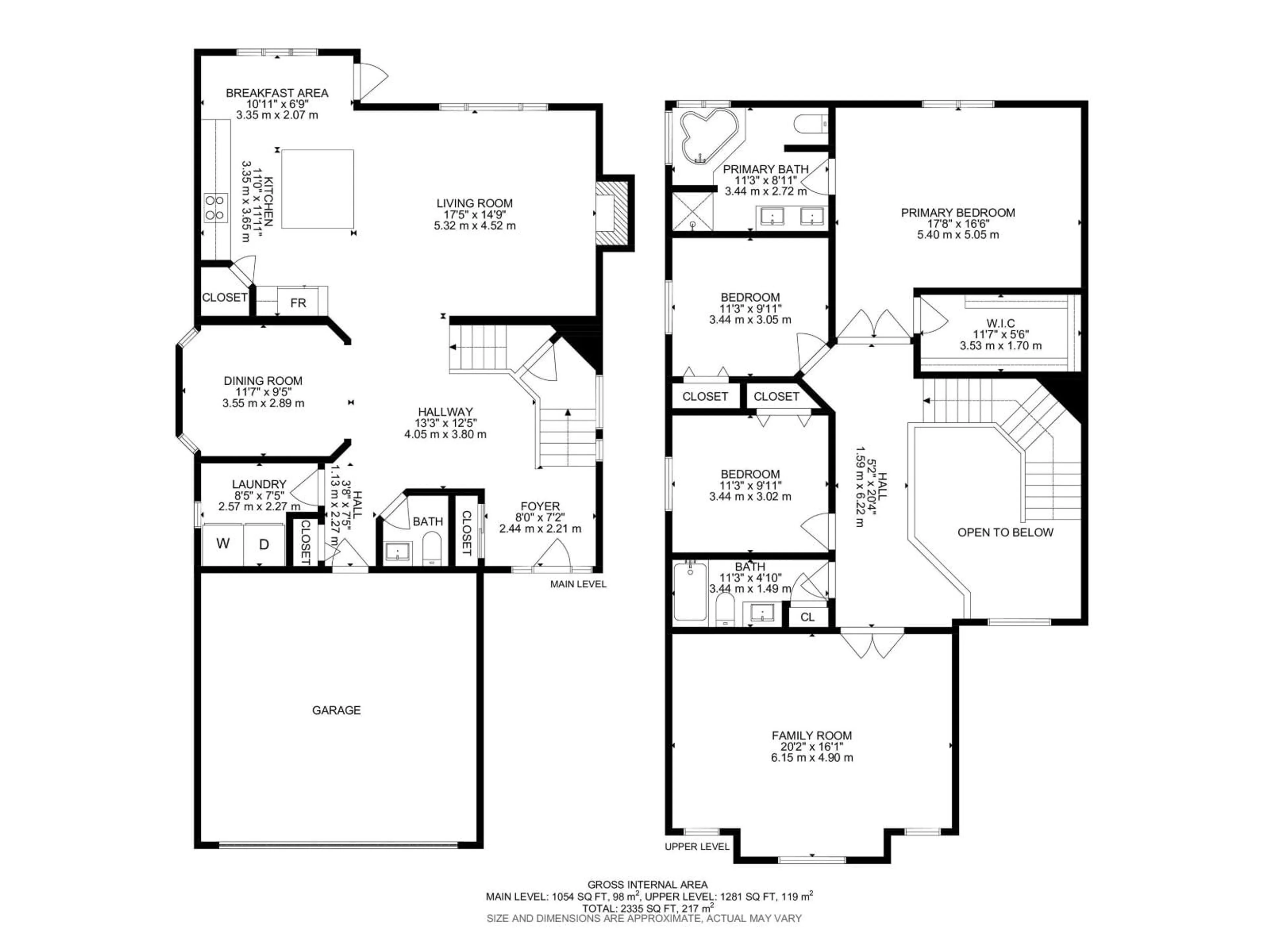 Floor plan for 233 MACEWAN RD, Edmonton Alberta T6W1R3