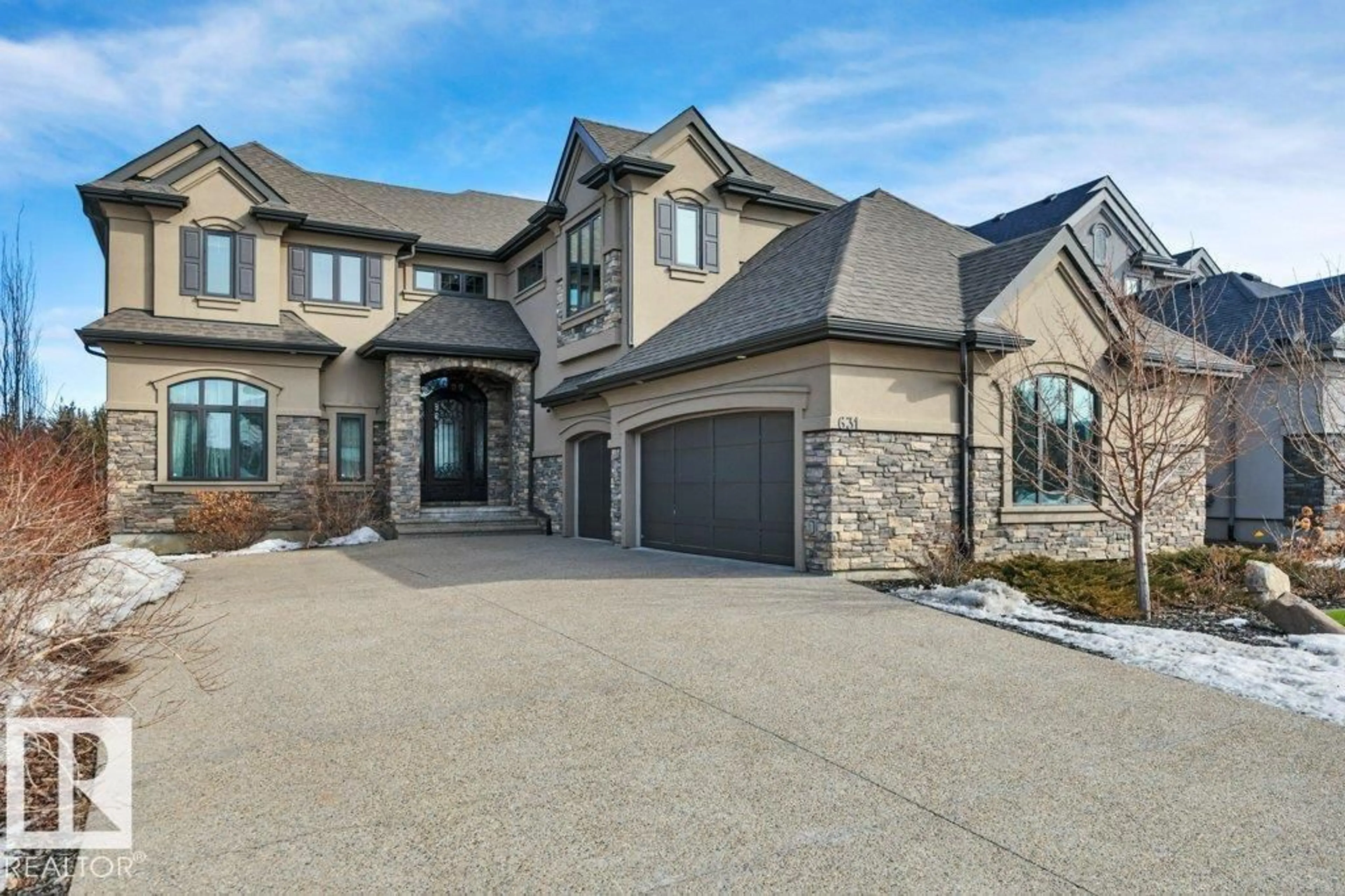 Home with brick exterior material, street for 631 HOWATT DR, Edmonton Alberta T6W2T6