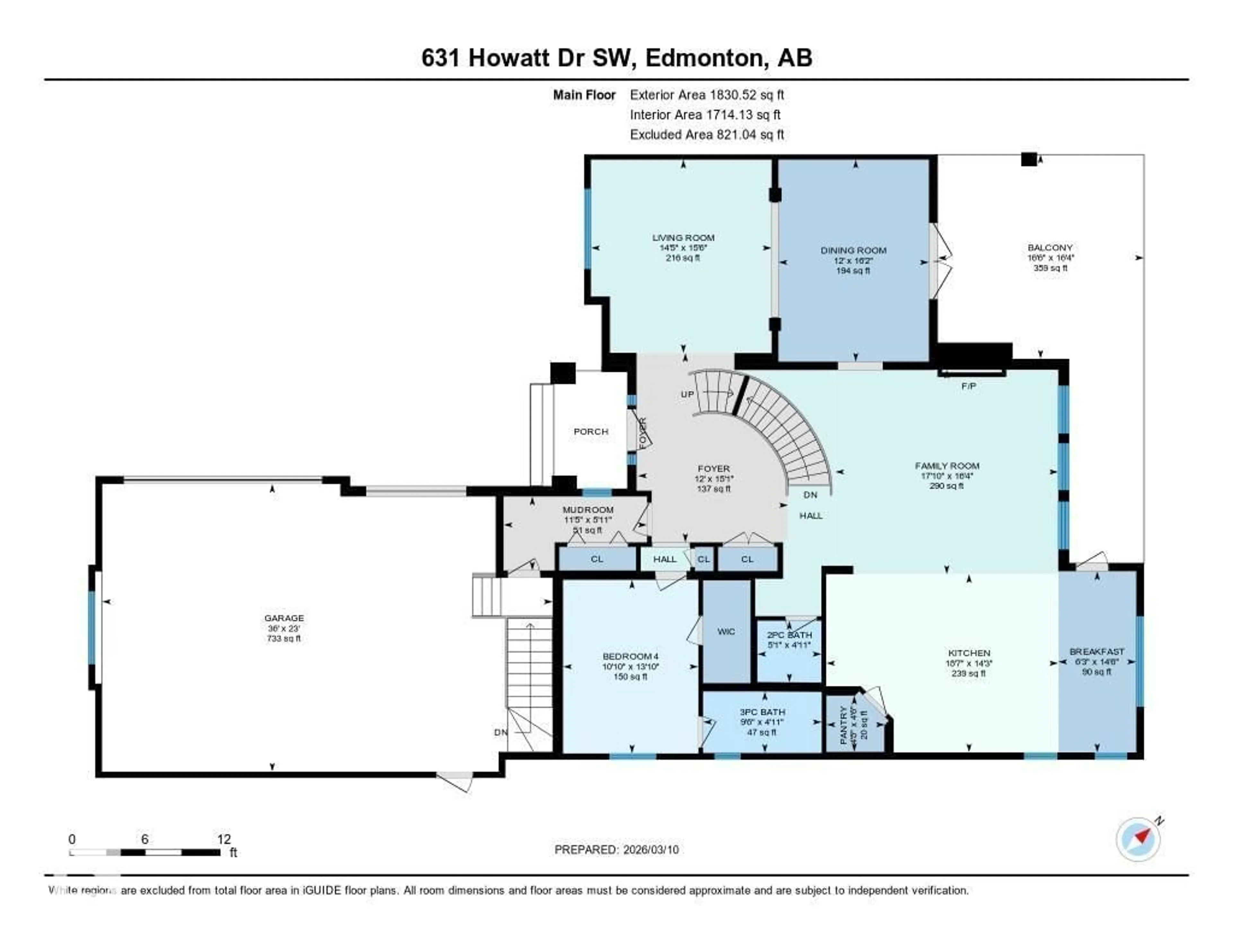 Floor plan for 631 HOWATT DR, Edmonton Alberta T6W2T6