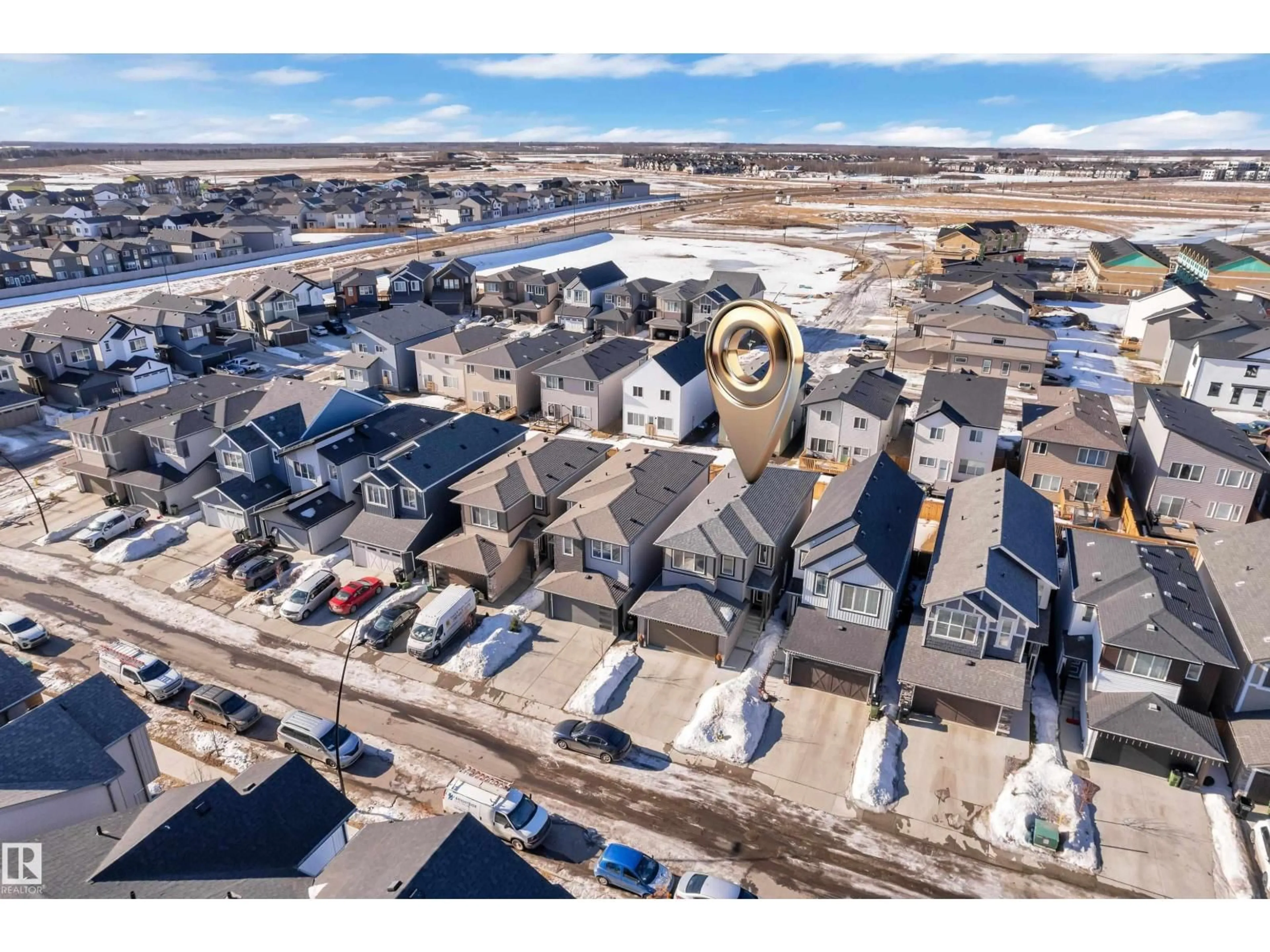 A pic from outside/outdoor area/front of a property/back of a property/a pic from drone, street for NW - 2508 193 ST, Edmonton Alberta T6M1L3