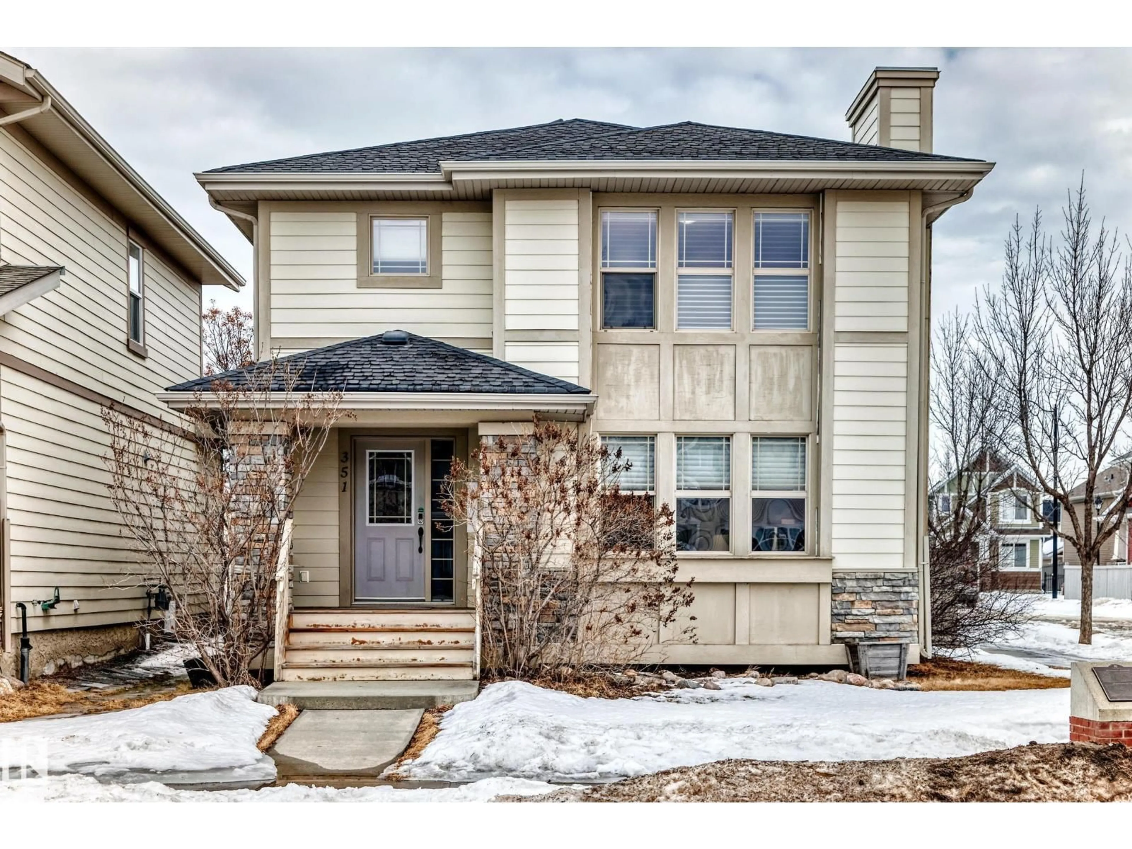 Home with vinyl exterior material, street for 351 GRIESBACH SCHOOL RD, Edmonton Alberta T5E6N1