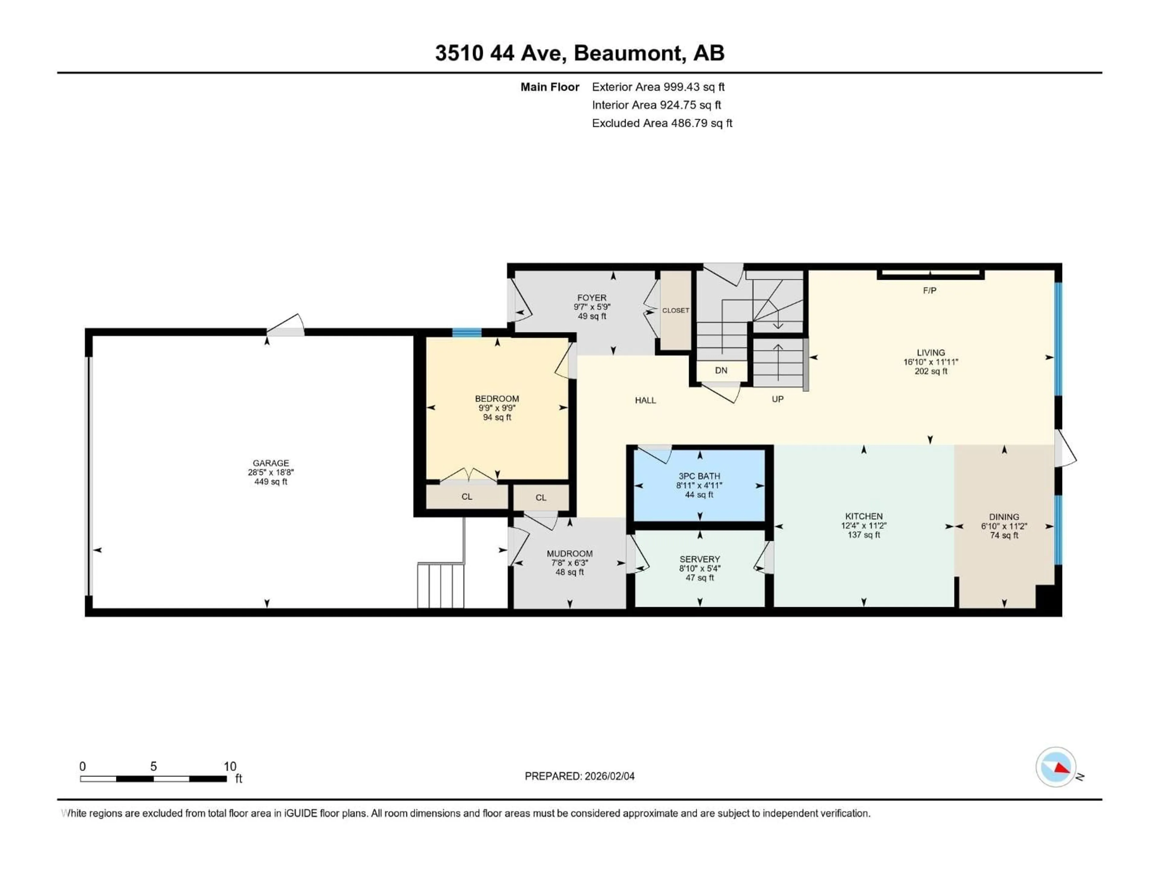 Floor plan for 3510 44 AV, Beaumont Alberta T4X3G6
